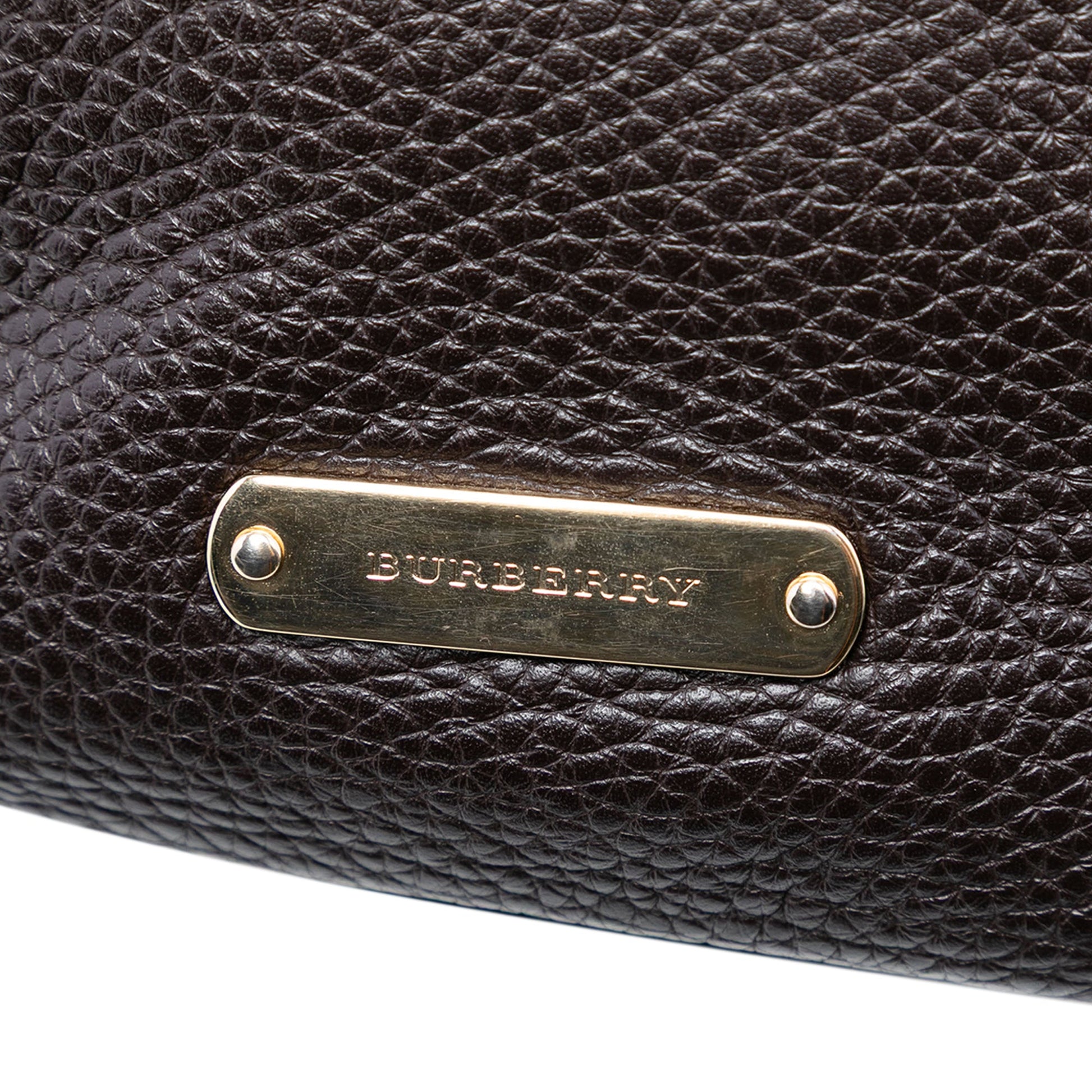 Burberry Grainy Calfskin Satchel