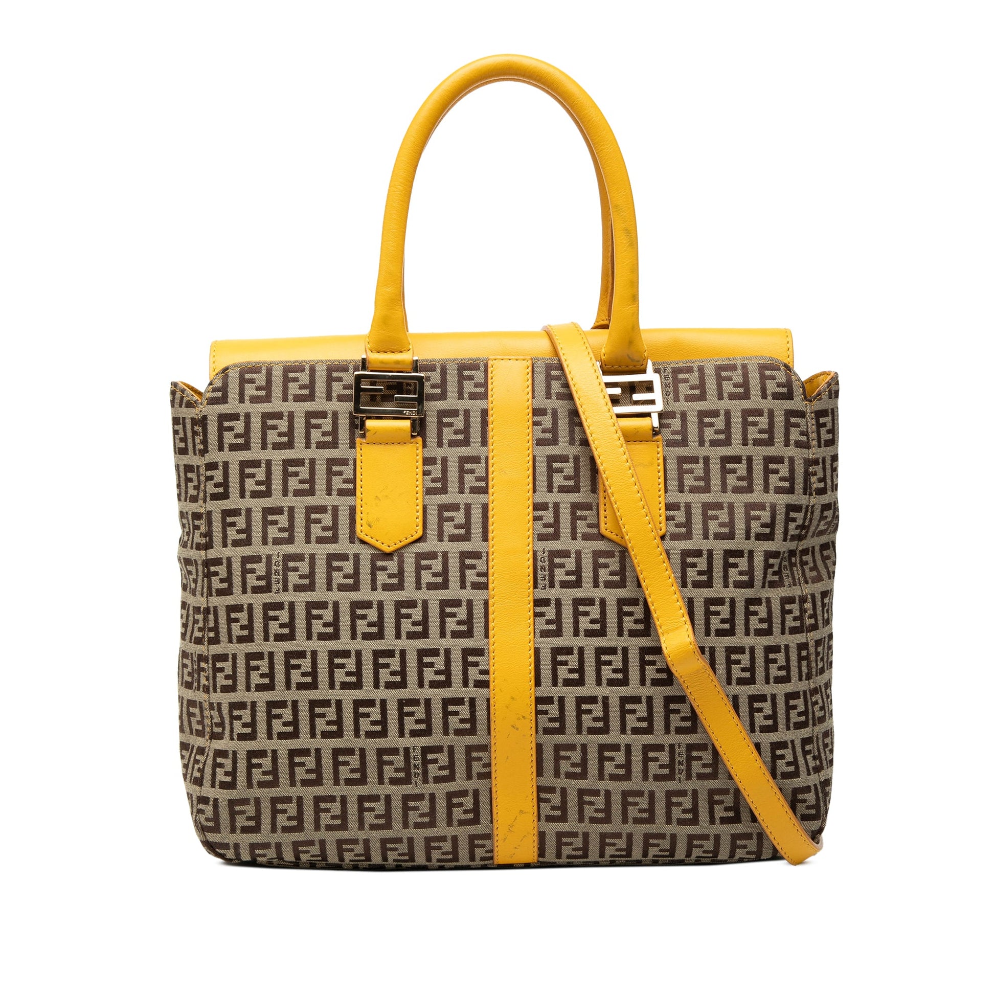 Fendi Zucchino Canvas Satchel