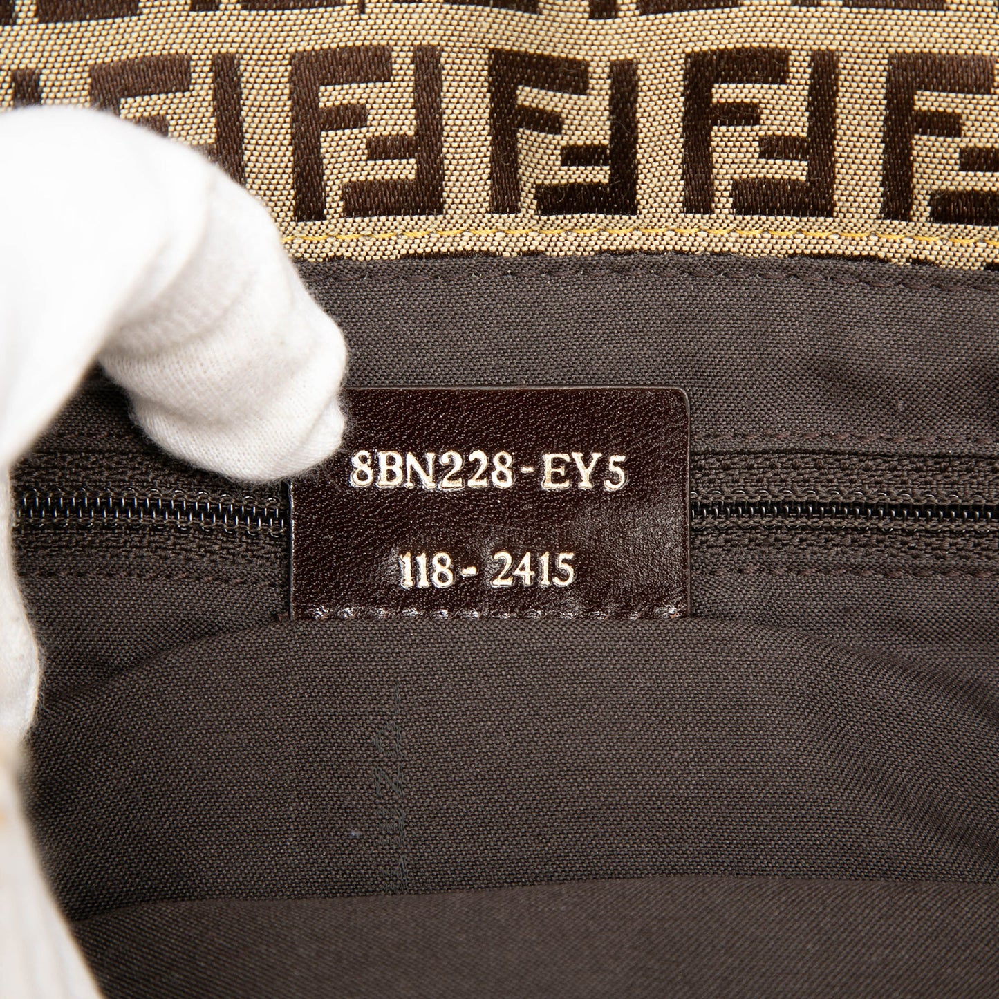 Fendi Zucchino Canvas Satchel