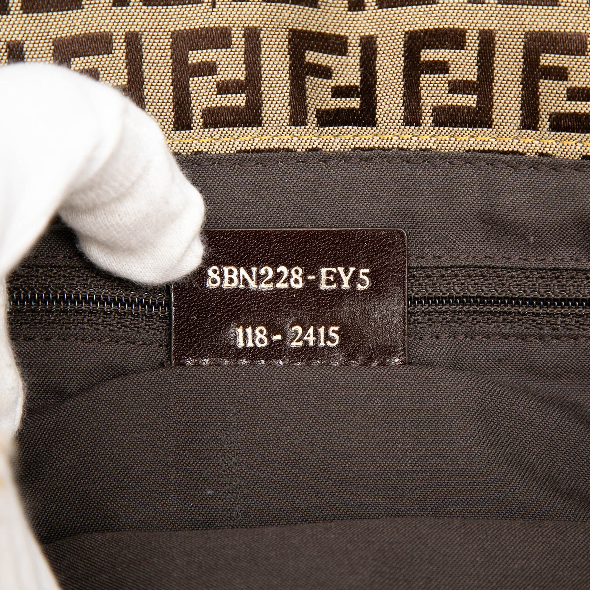 Fendi Zucchino Canvas Satchel