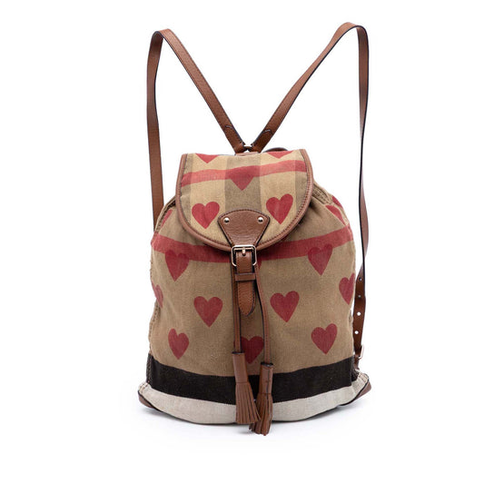 Mega Check Canvas Chiltern Hearts Backpack