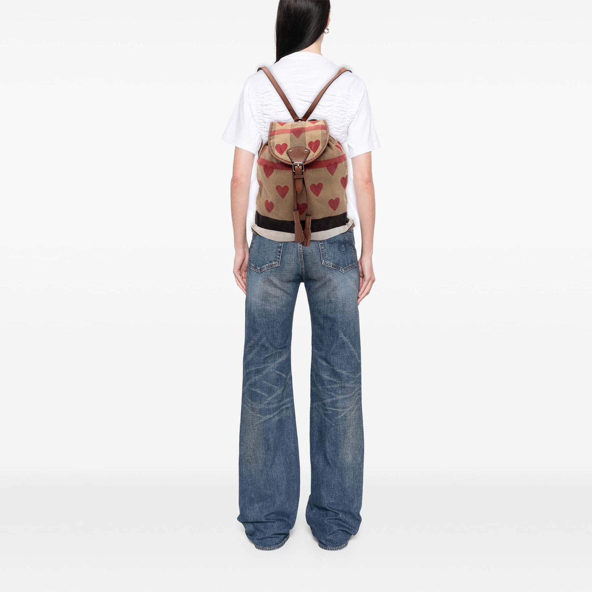 Mega Check Canvas Chiltern Hearts Backpack