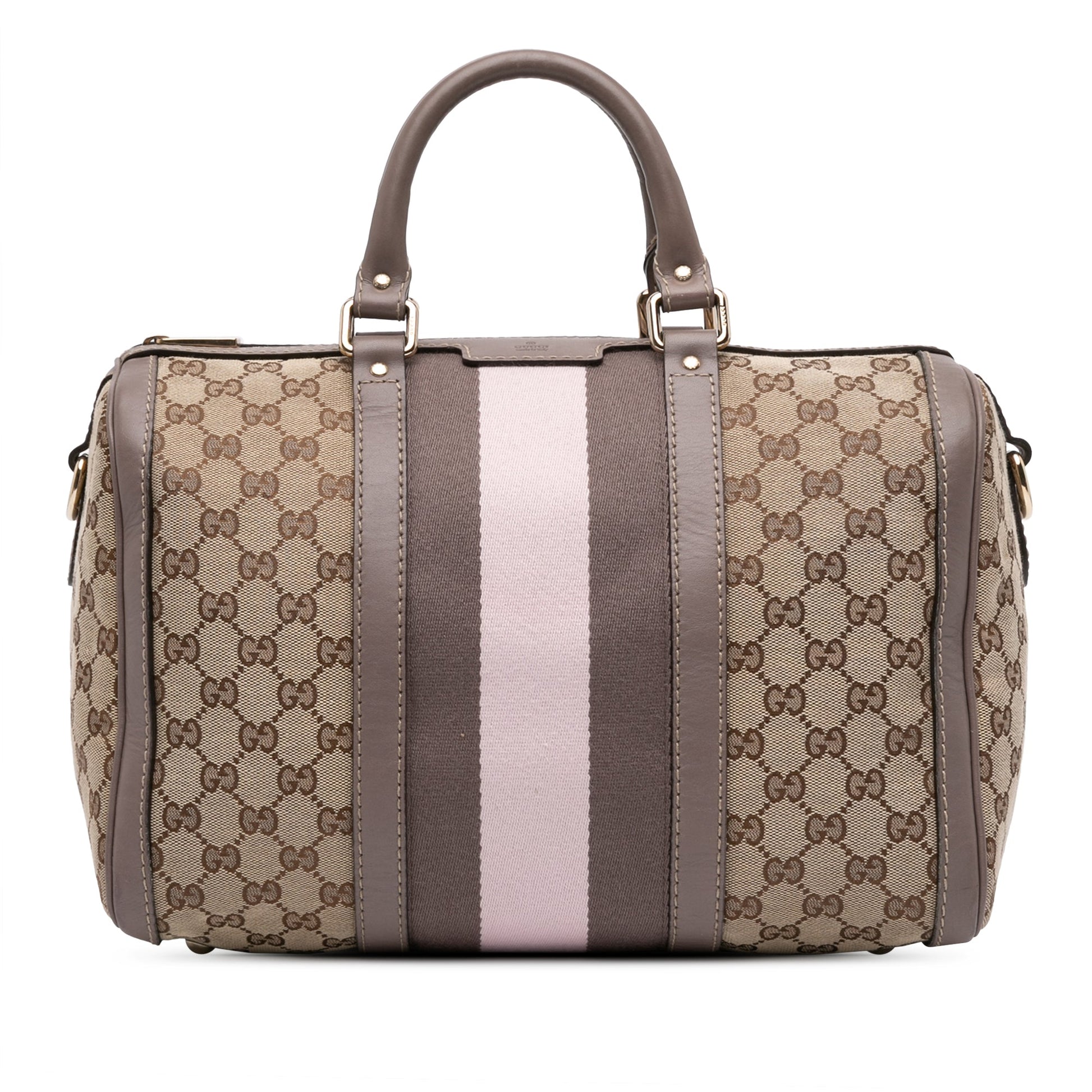 Gucci Medium GG Canvas Web Joy Boston Bag
