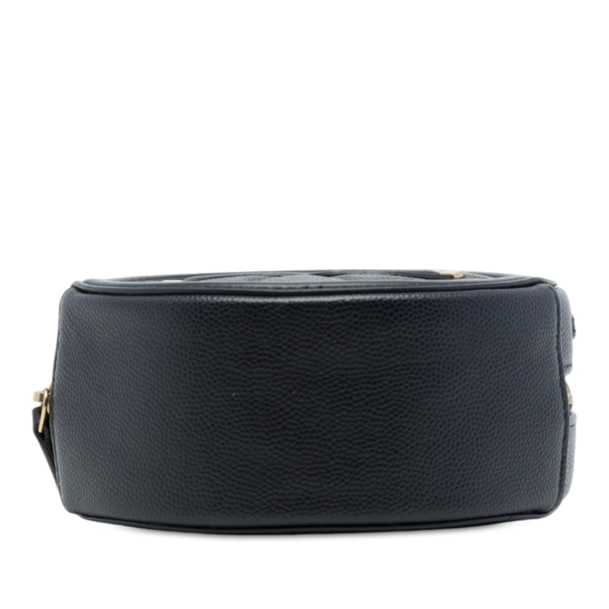 Chanel Caviar CC Filigree Round Clutch with Chain