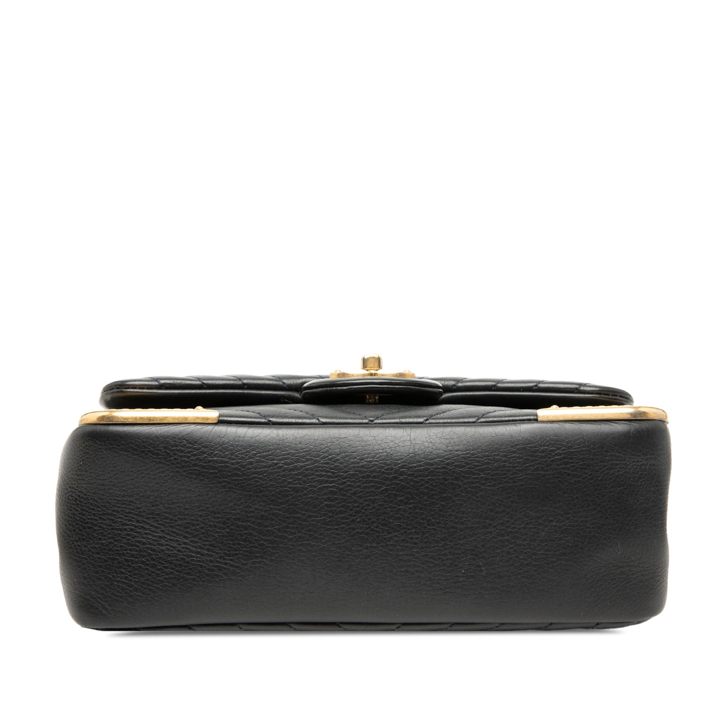 Chanel Mini Chevron Calfskin Rock The Corner Flap