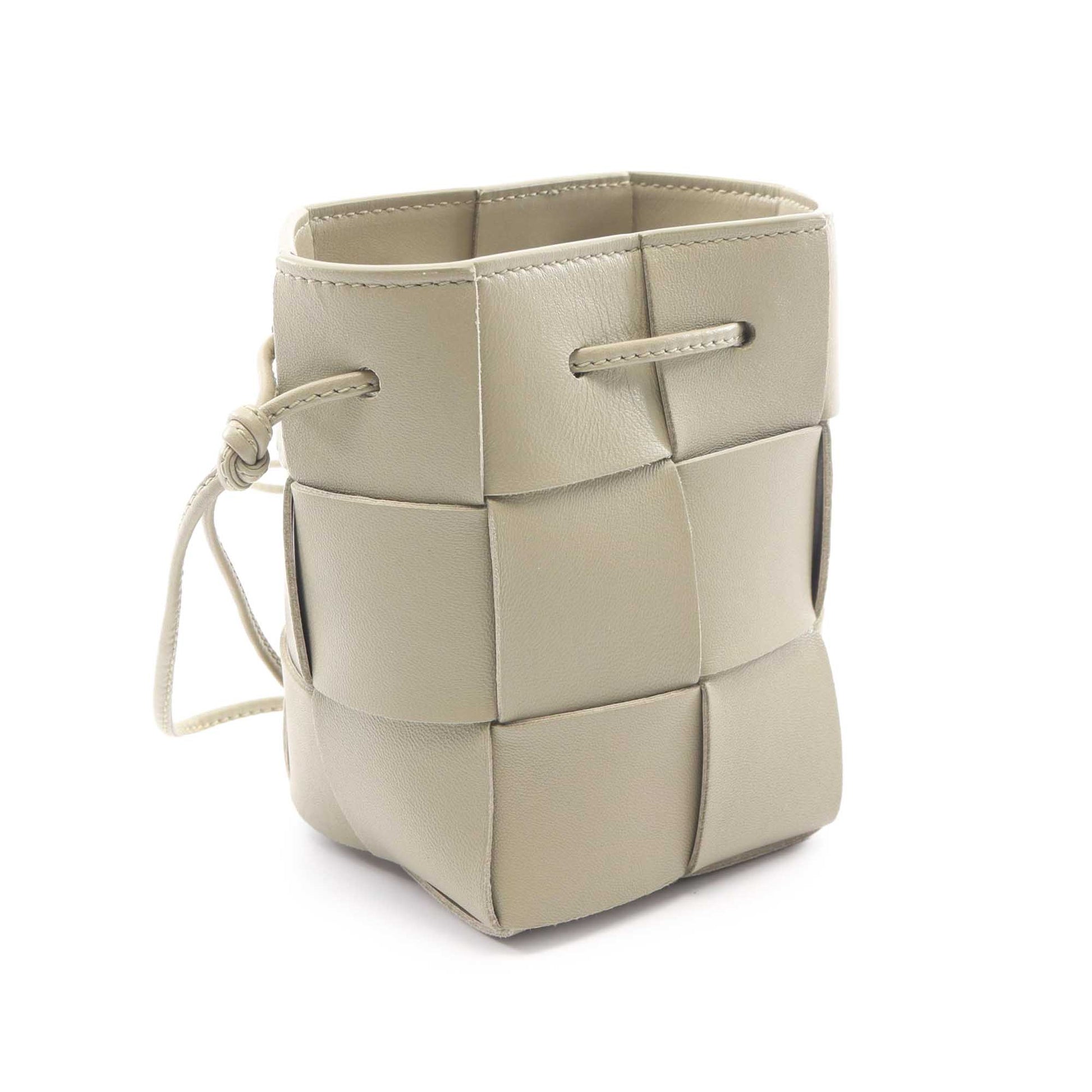 Bottega Veneta Mini Nappa Maxi Intrecciato Cassette Bucket Bag
