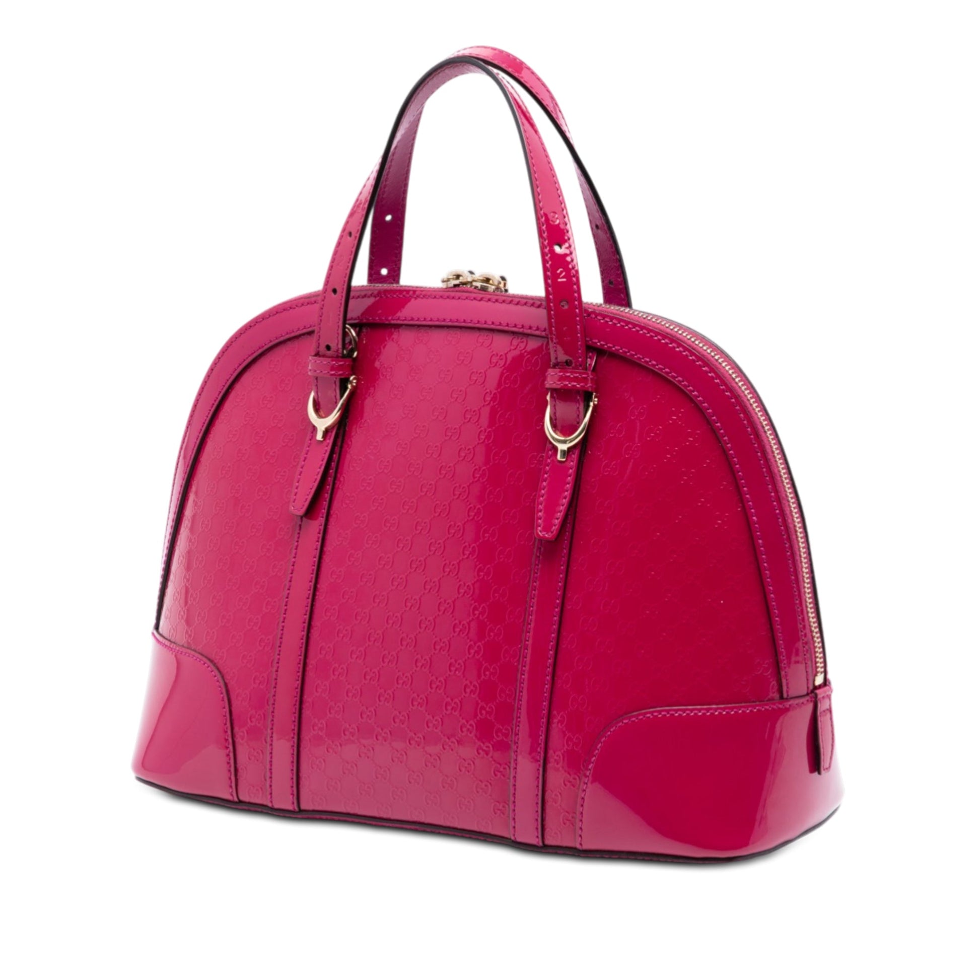 Gucci Small Microguccissima Patent Nice Dome Satchel