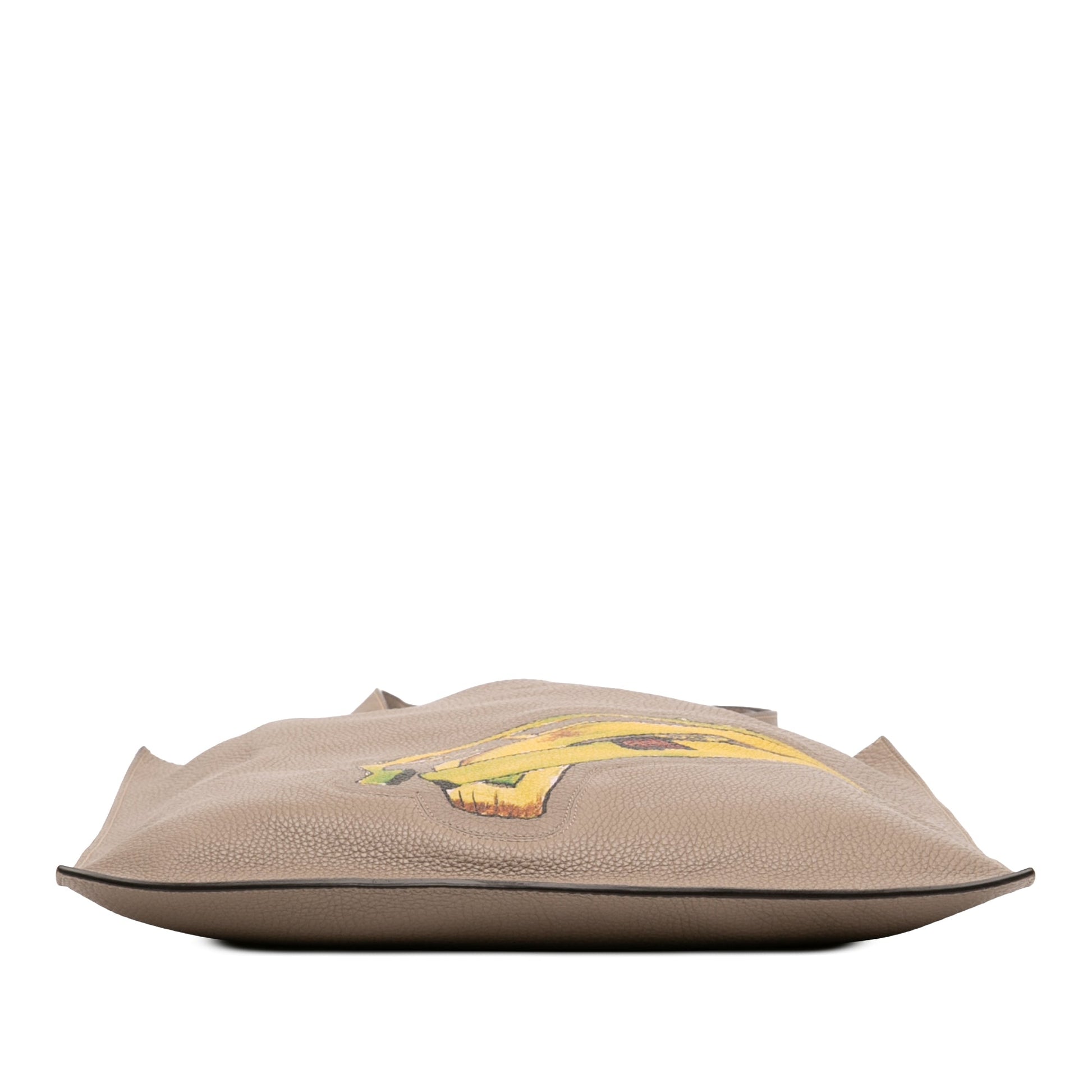 Fendi Sue Tilley Leather Banana Shopper Tote