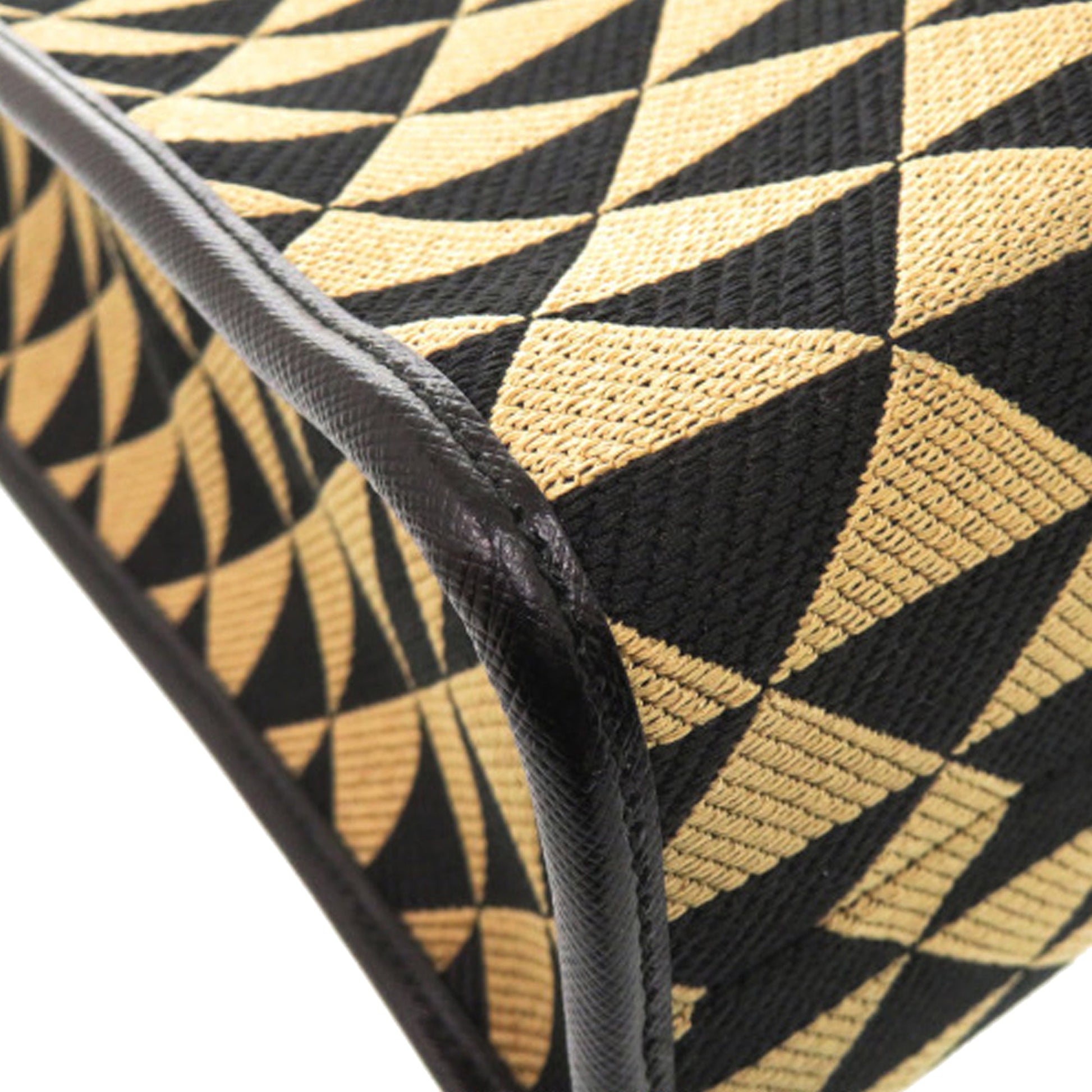 Prada Large Triangolo Jacquard Symbole Tote