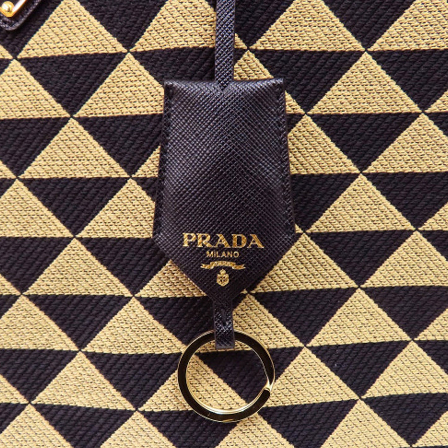 Prada Large Triangolo Jacquard Symbole Tote