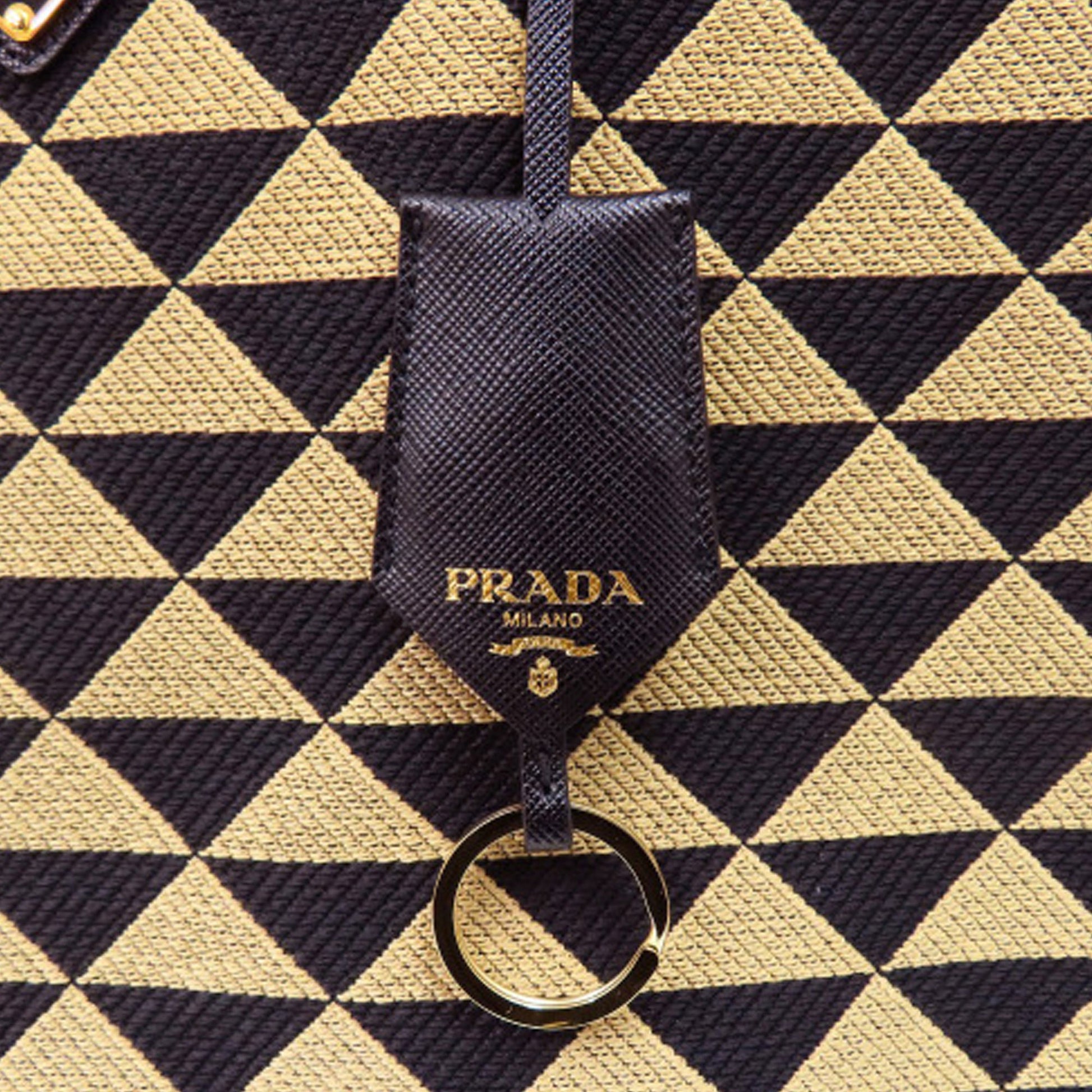 Prada Large Triangolo Jacquard Symbole Tote