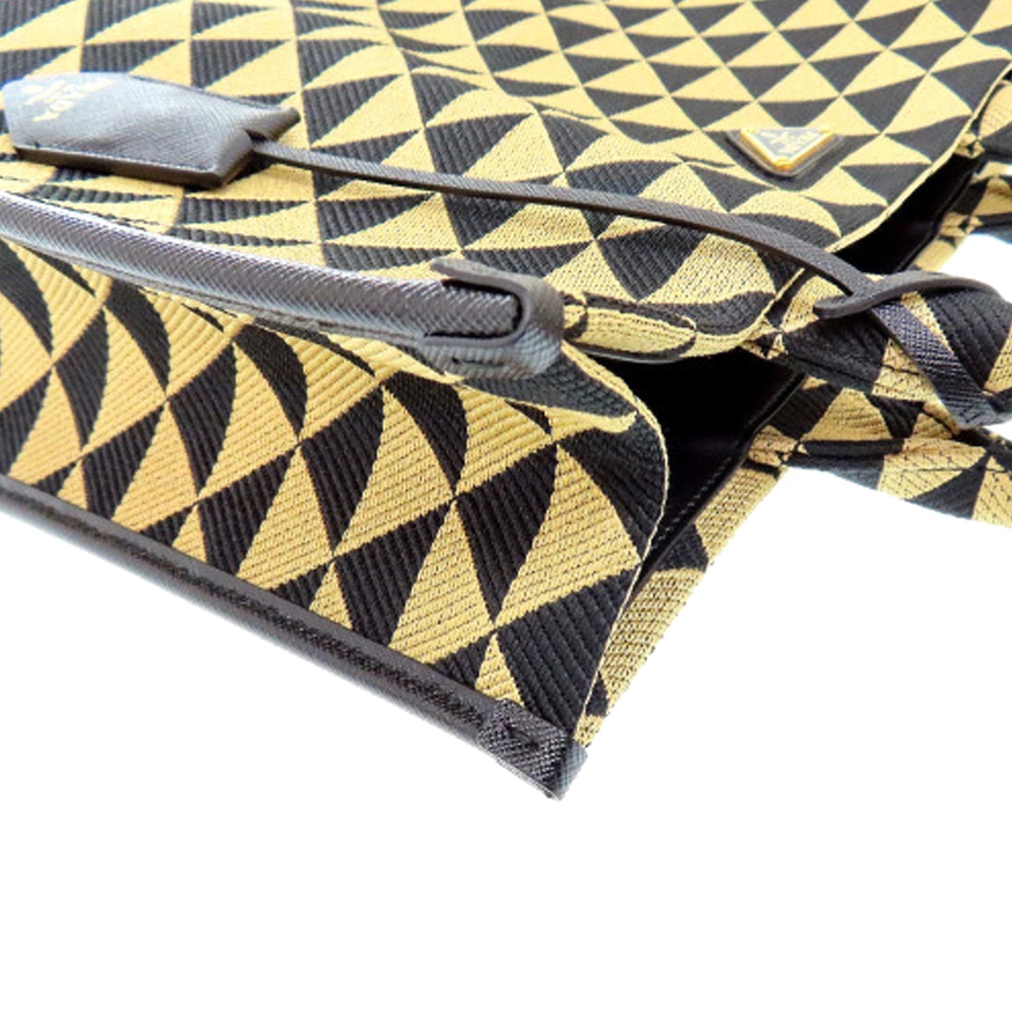 Prada Large Triangolo Jacquard Symbole Tote