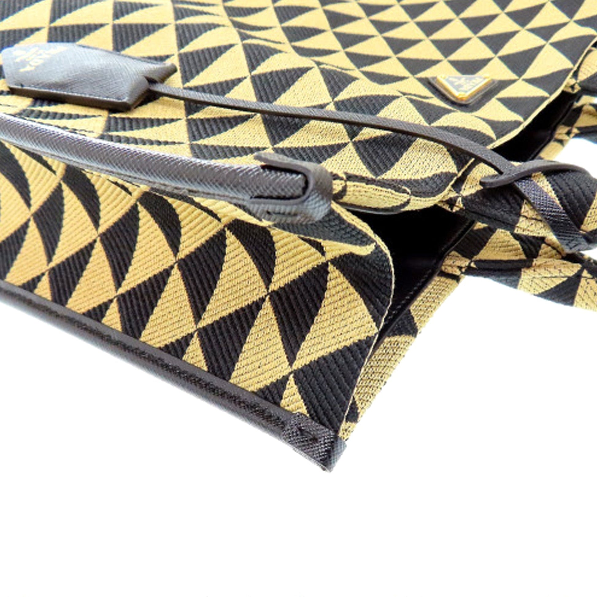 Prada Large Triangolo Jacquard Symbole Tote
