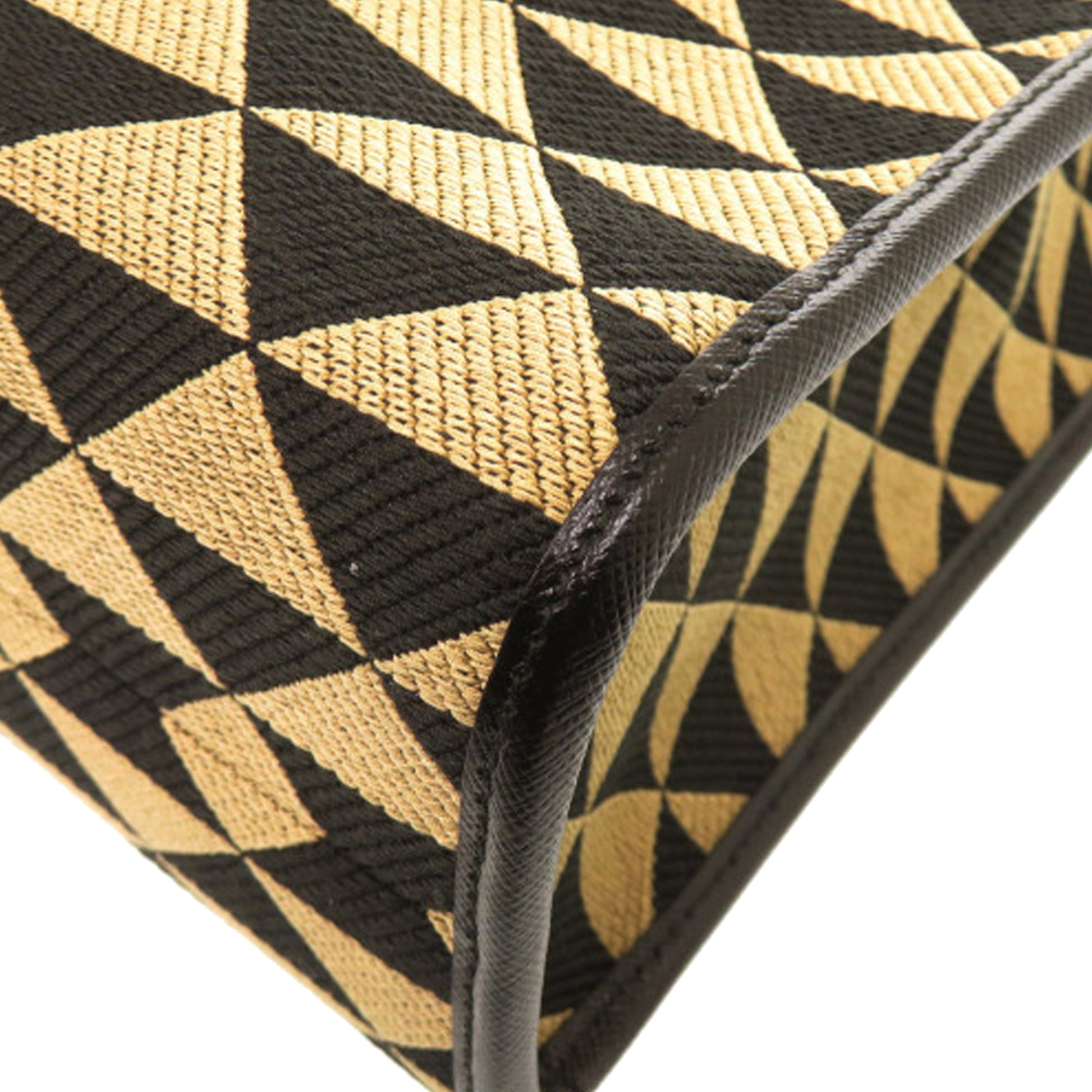 Prada Large Triangolo Jacquard Symbole Tote