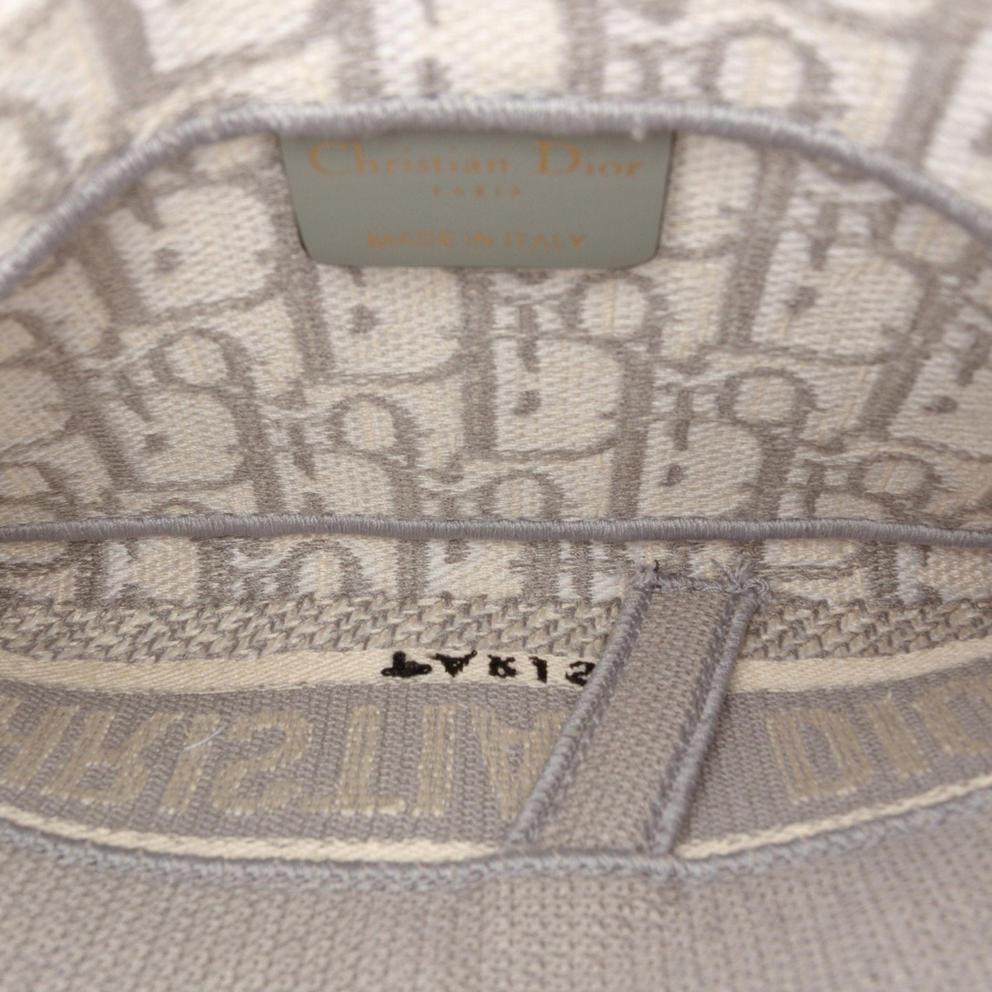 Oblique Canvas Embroidered Saddle Belt Bag