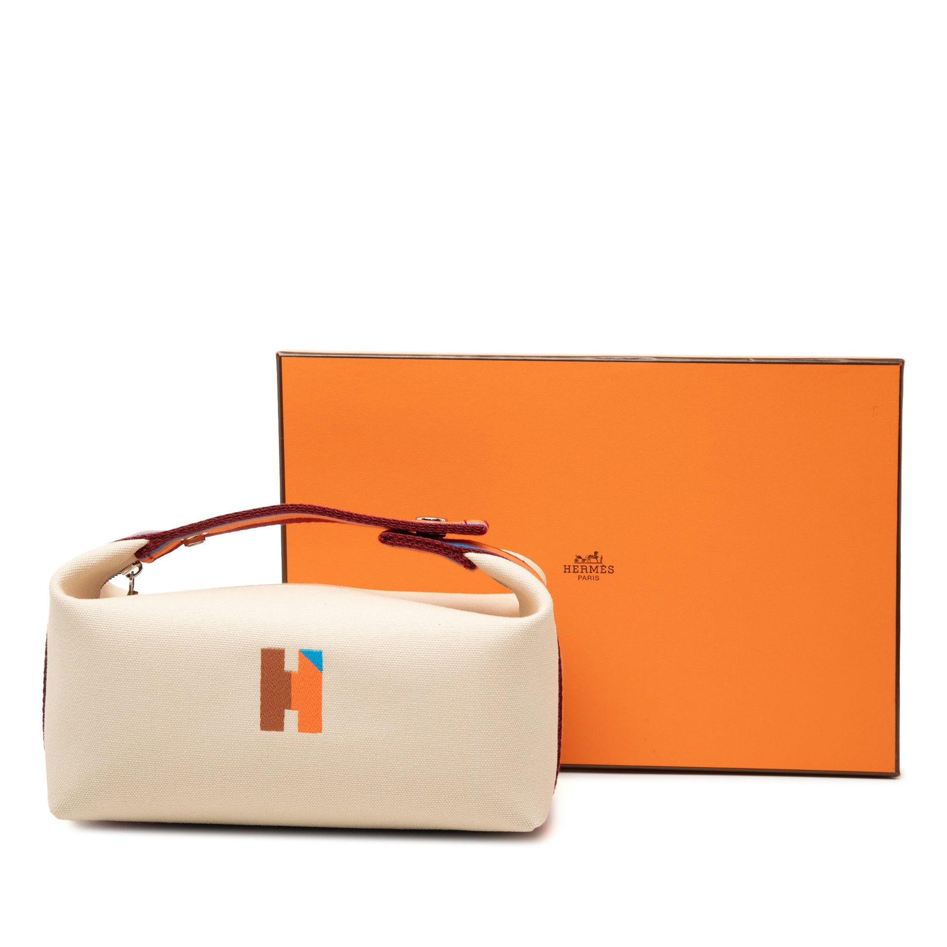 Hermès Small Toile Bride A Brac H Pavillon Case