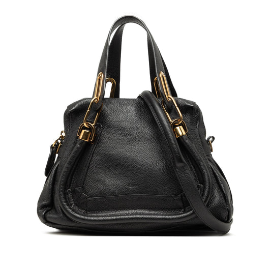 Chloé Small Pebbled Leather Paraty Satchel