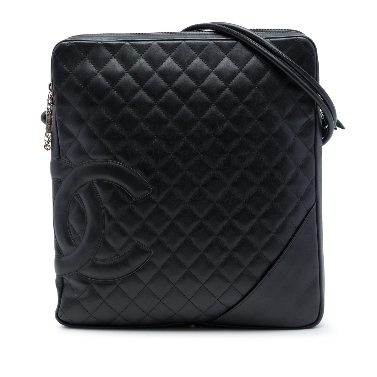 Chanel Large Quilted Lambskin Cambon Ligne Crossbody