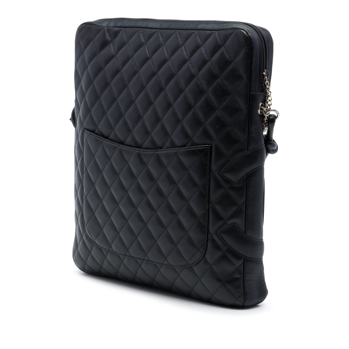Chanel Large Quilted Lambskin Cambon Ligne Crossbody