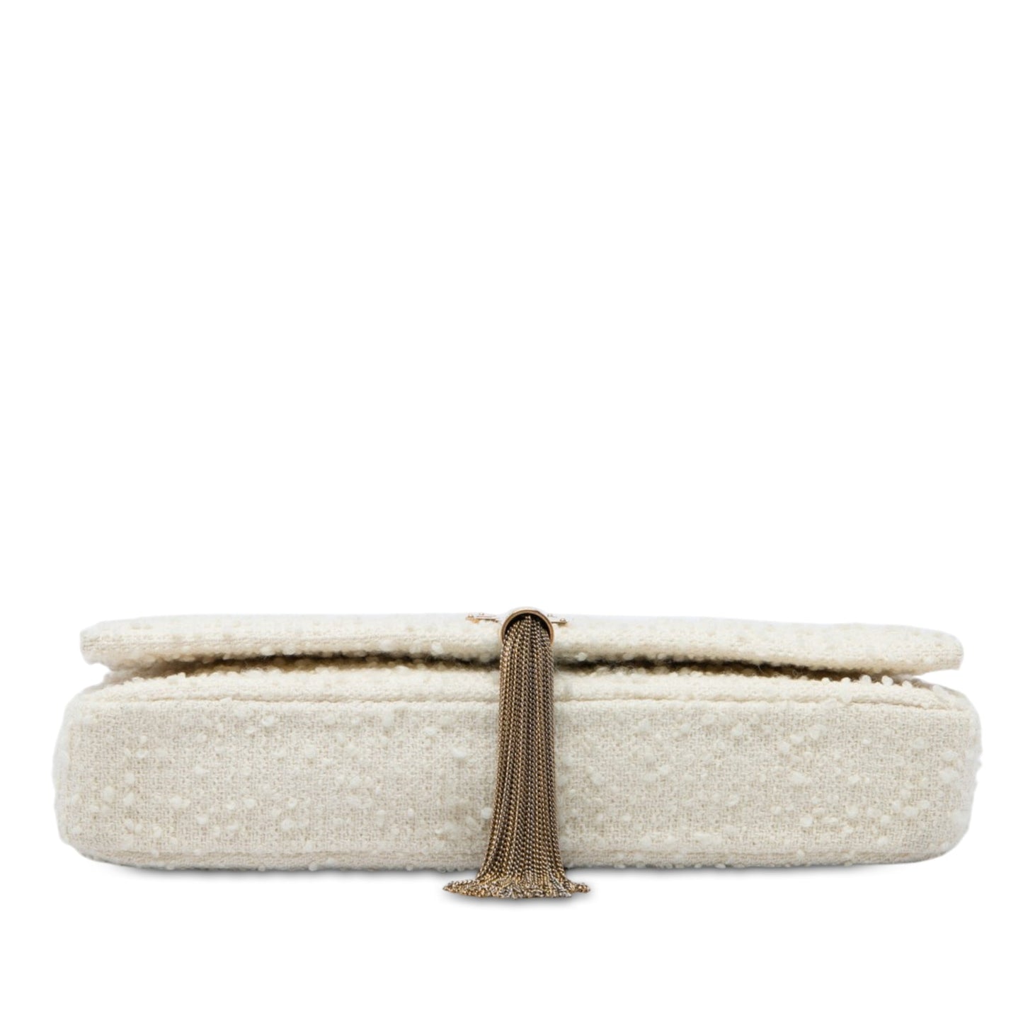 Saint Laurent Tweed Monogram Kate 99 Tassel Bag