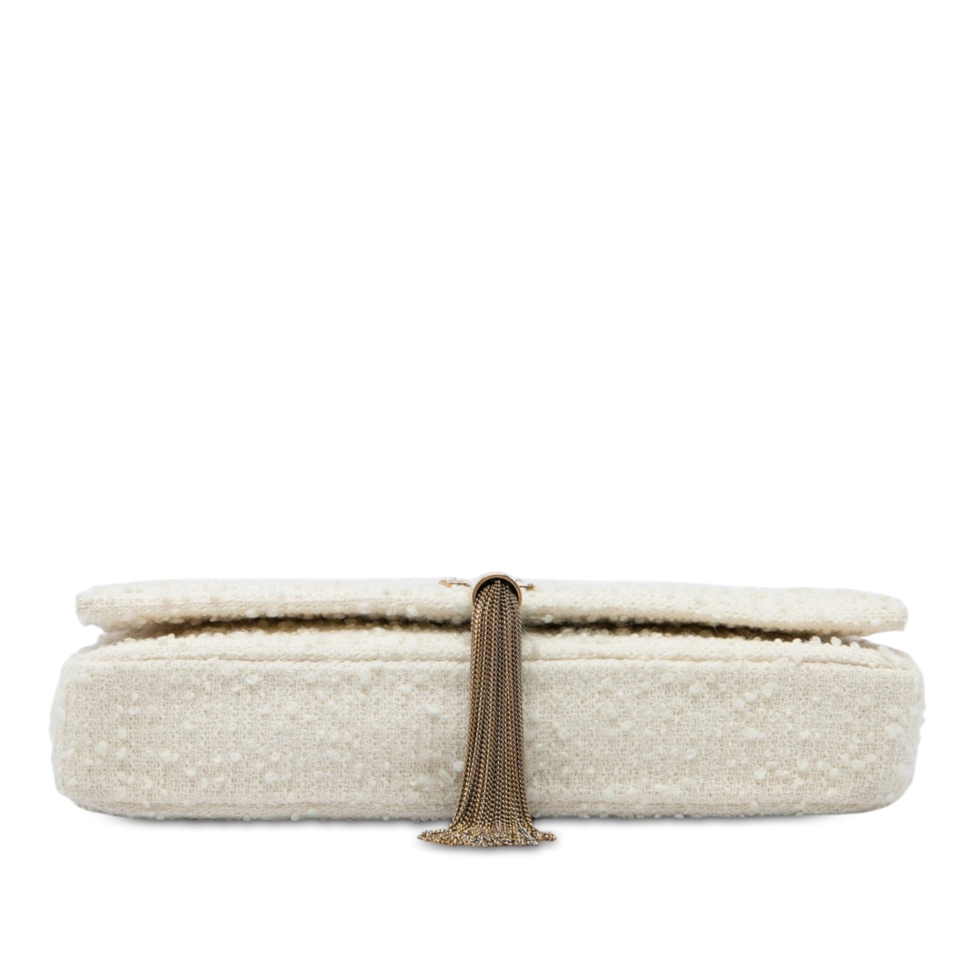 Saint Laurent Tweed Monogram Kate 99 Tassel Bag