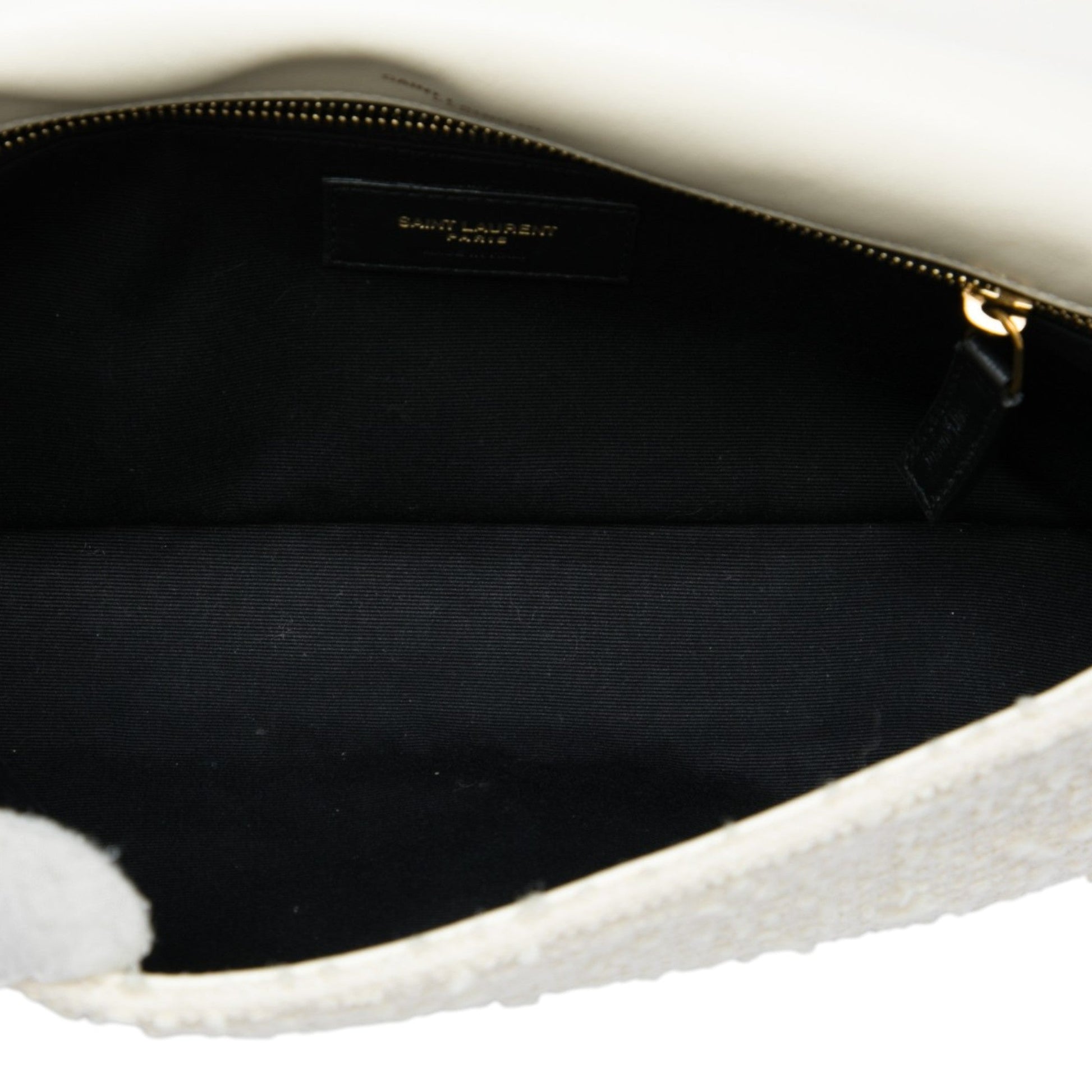 Saint Laurent Tweed Monogram Kate 99 Tassel Bag