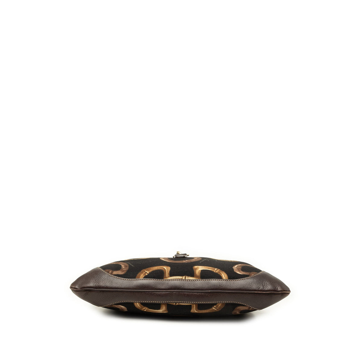 Gucci Horsebit Canvas Jackie O Bouvier Hobo — Black