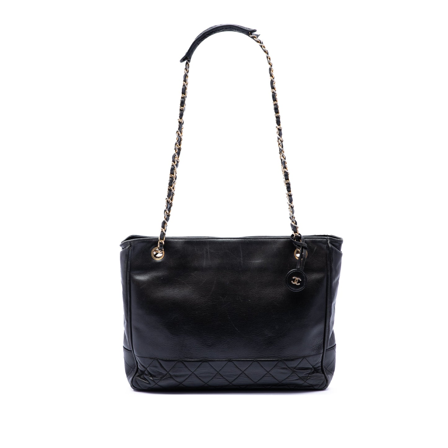 Chanel Quilted Lambskin Chain Tote