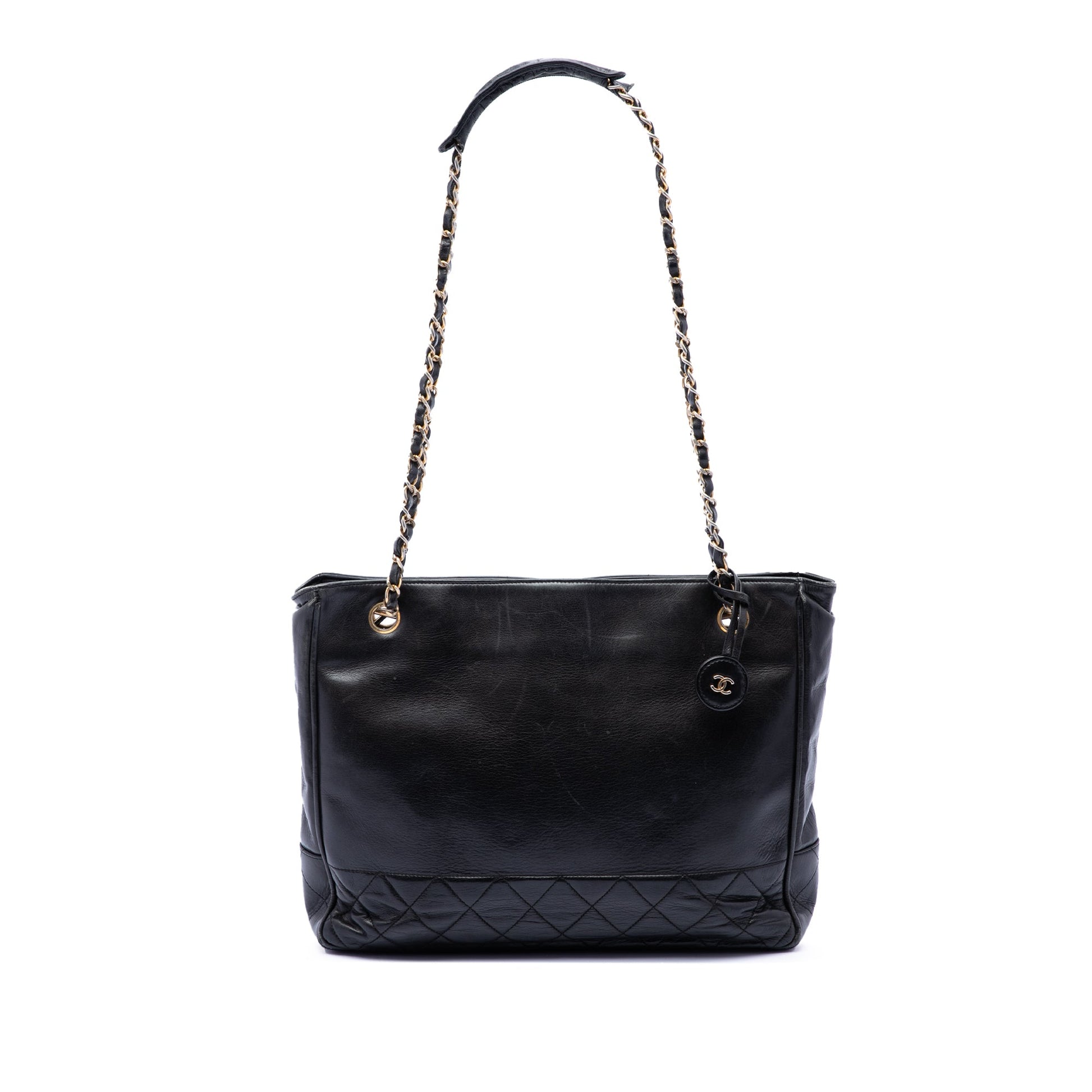 Chanel Quilted Lambskin Chain Tote