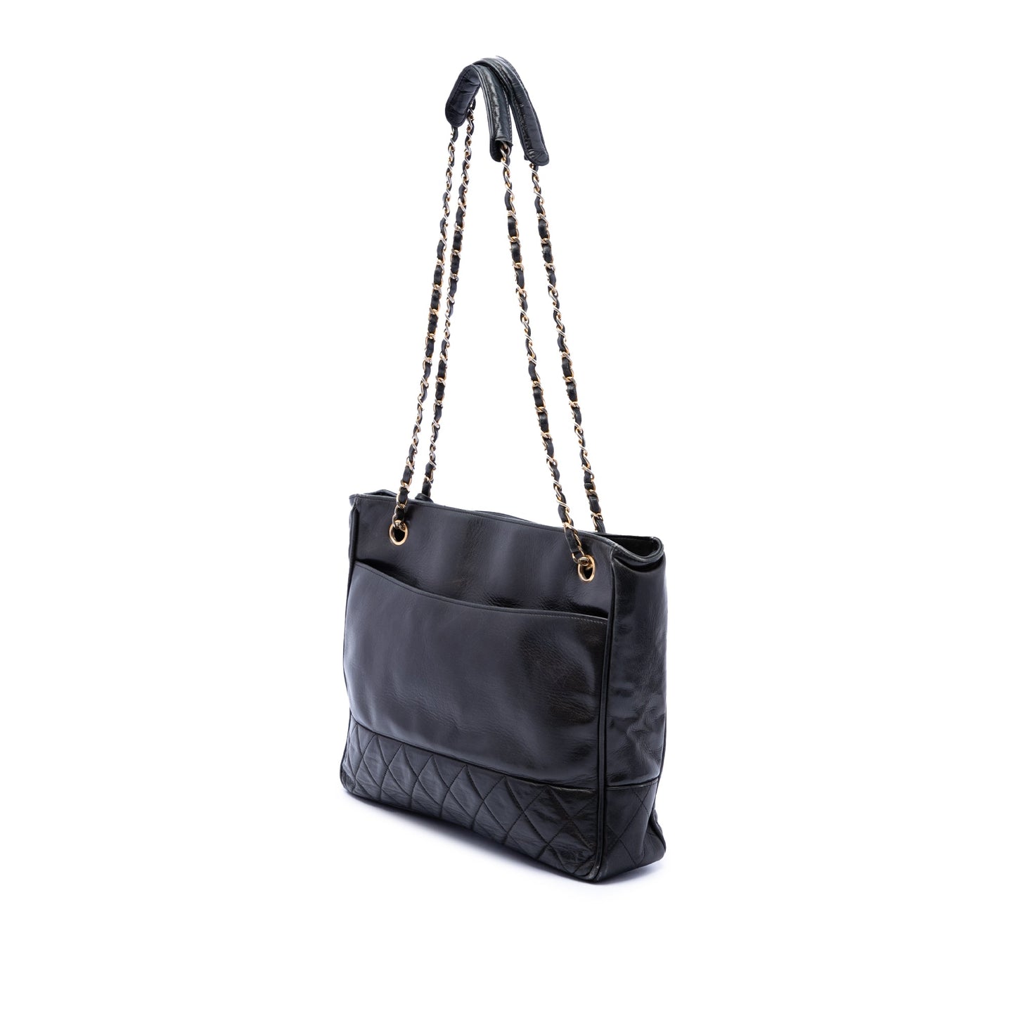 Chanel Quilted Lambskin Chain Tote