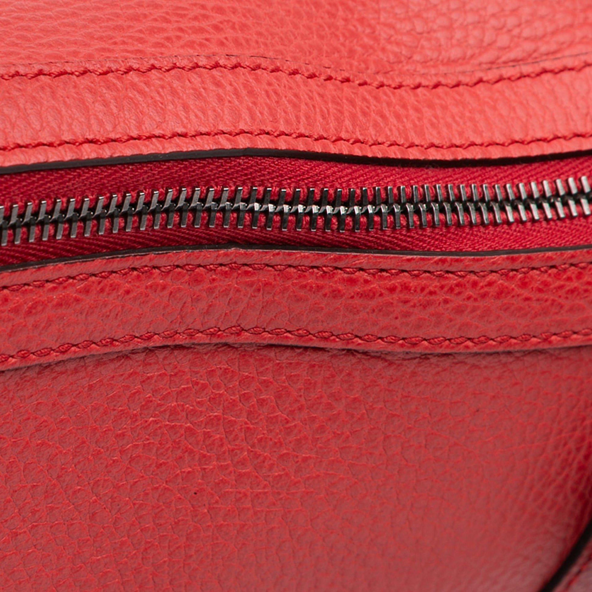 Gucci Leather GG Charm Satchel
