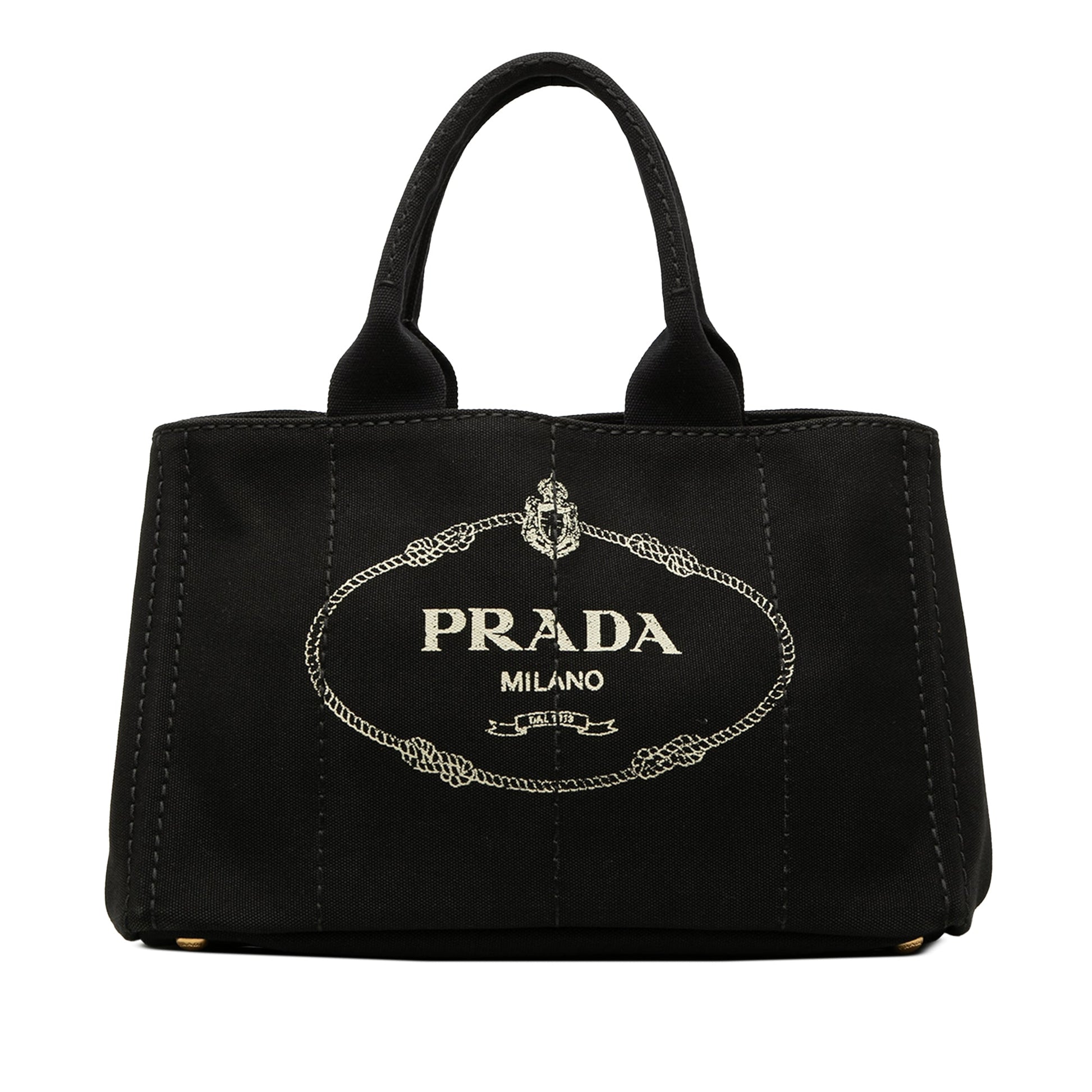 Prada Canvas Canapa Logo Tote