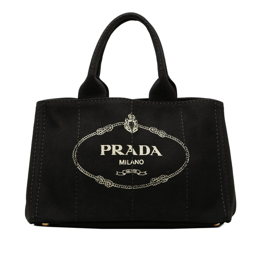 Prada Canvas Canapa Logo Tote