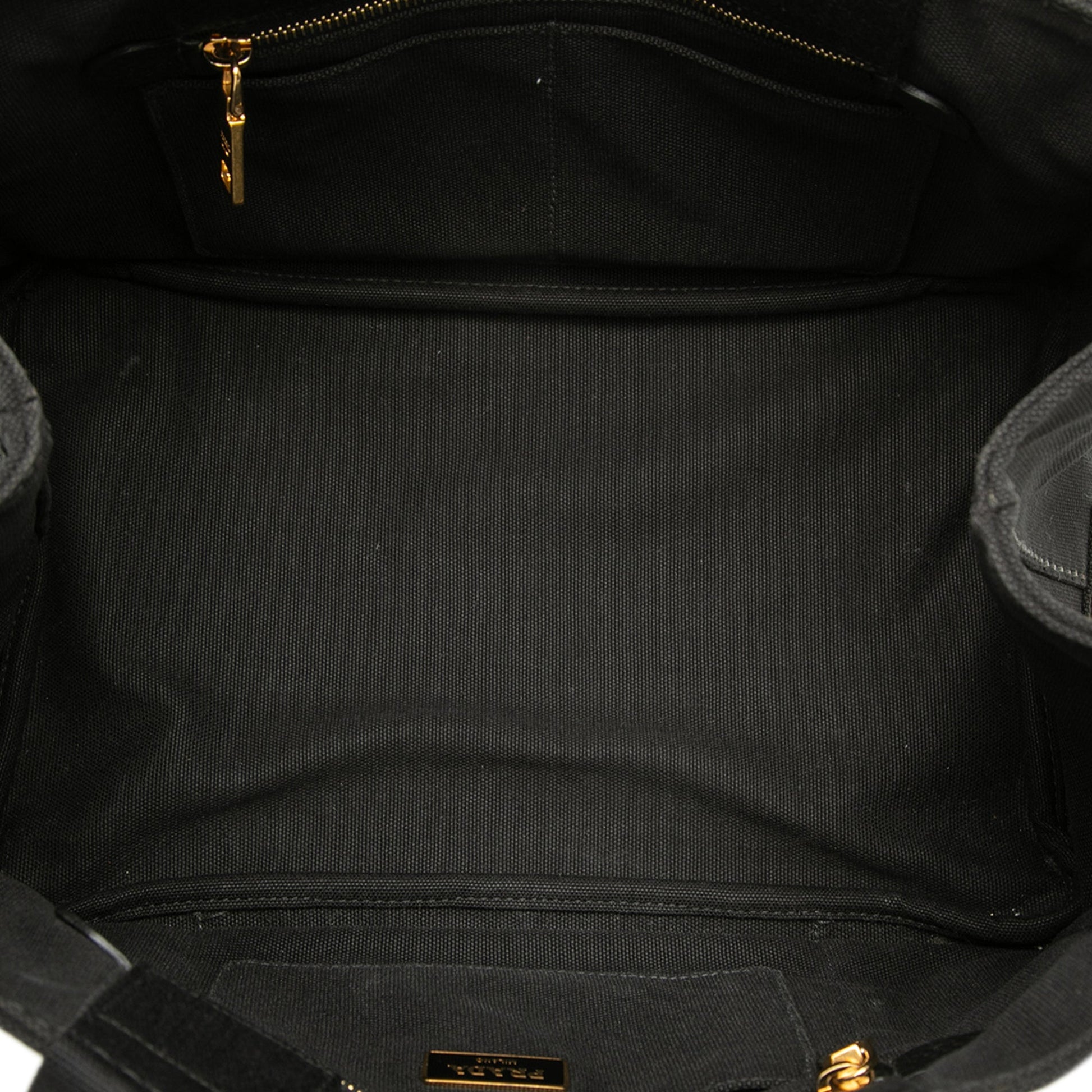 Prada Canvas Canapa Logo Tote