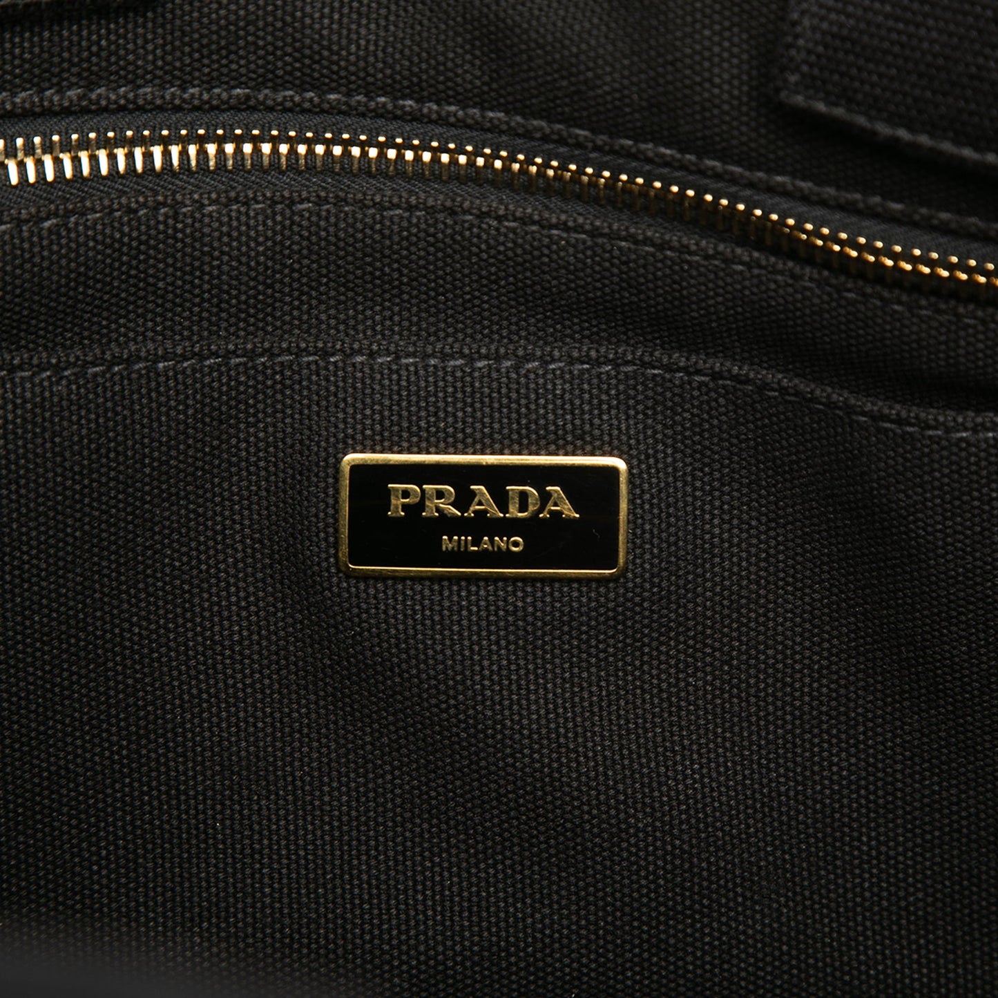 Prada Canvas Canapa Logo Tote
