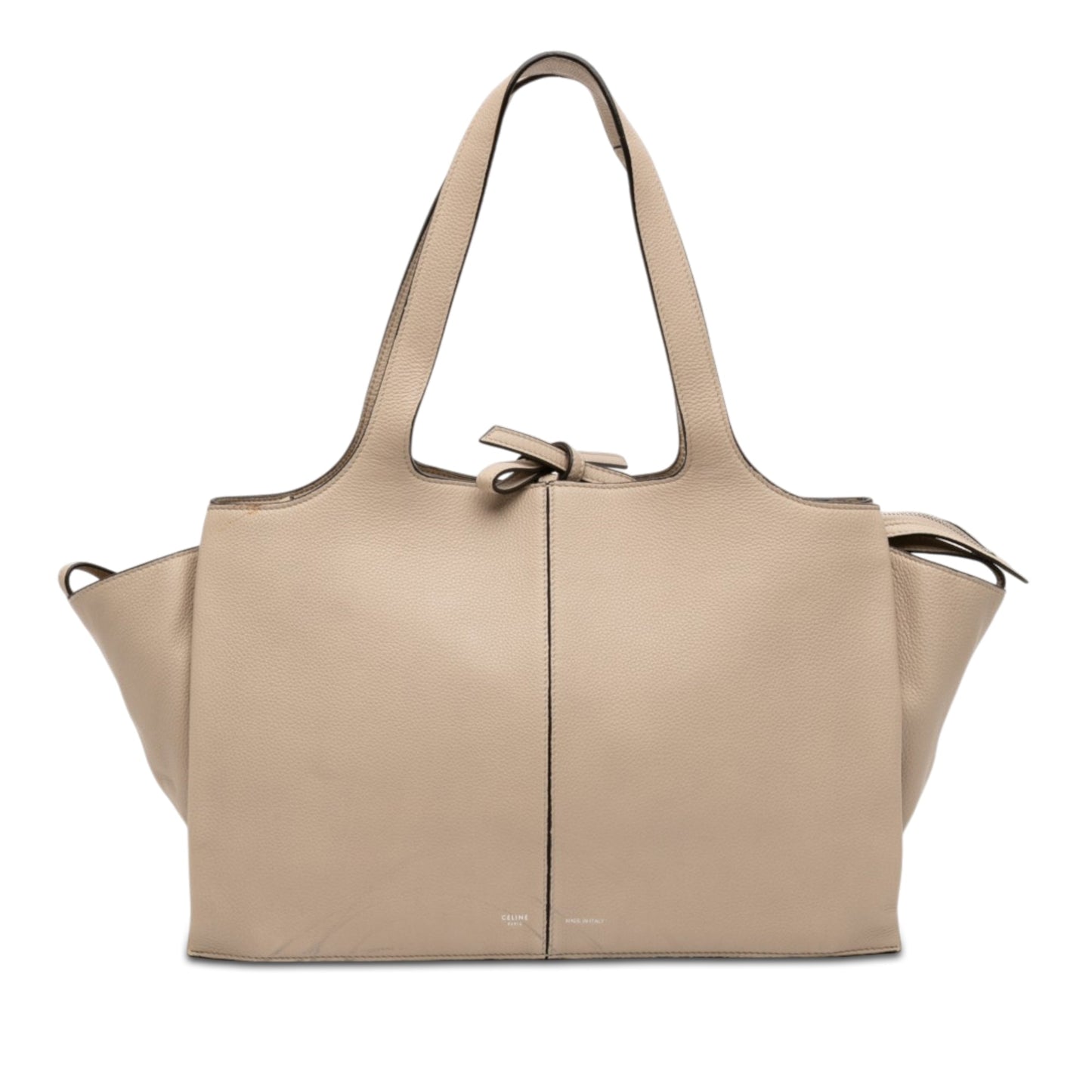 Celine Medium Grained Calfskin Trifold Tote