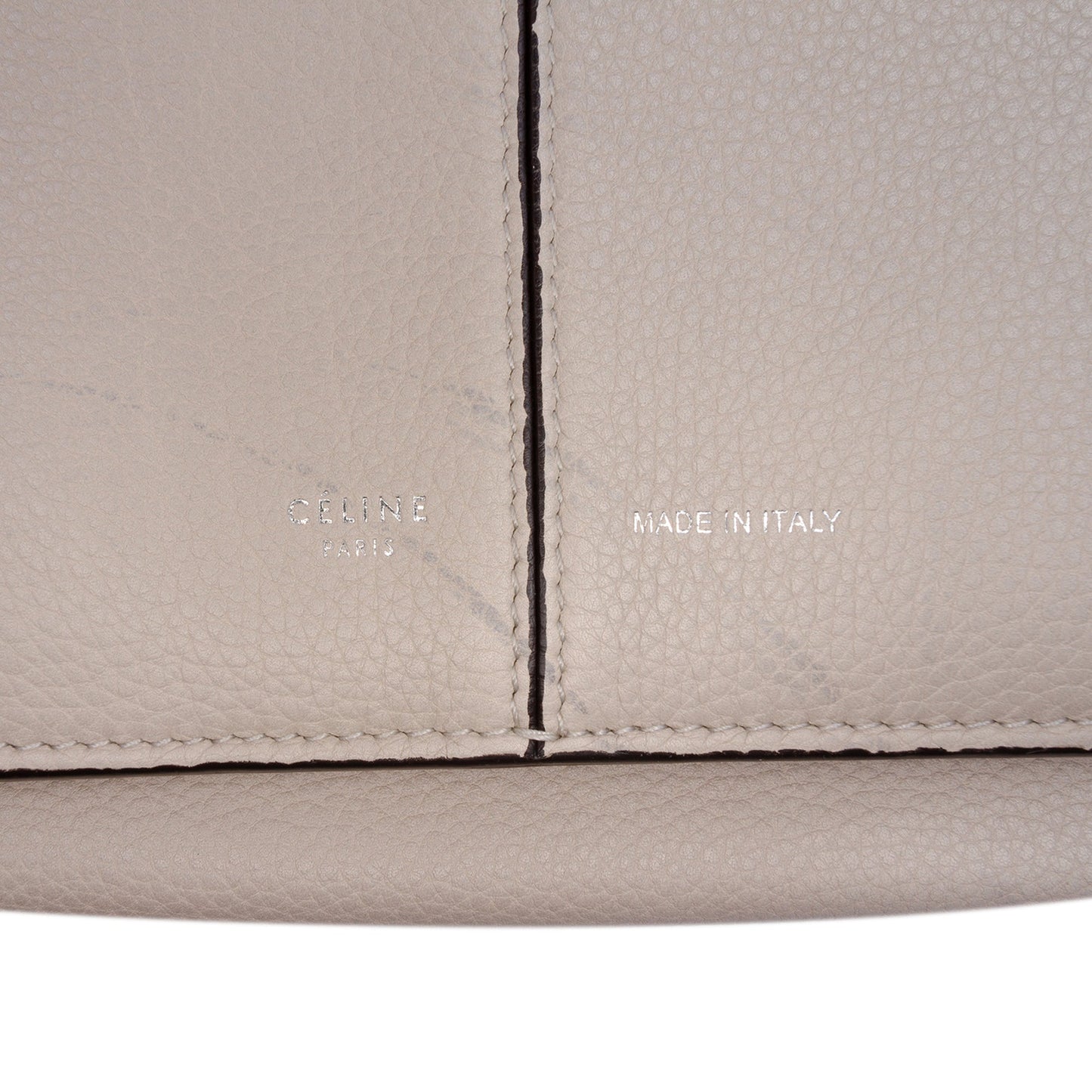 Celine Medium Grained Calfskin Trifold Tote