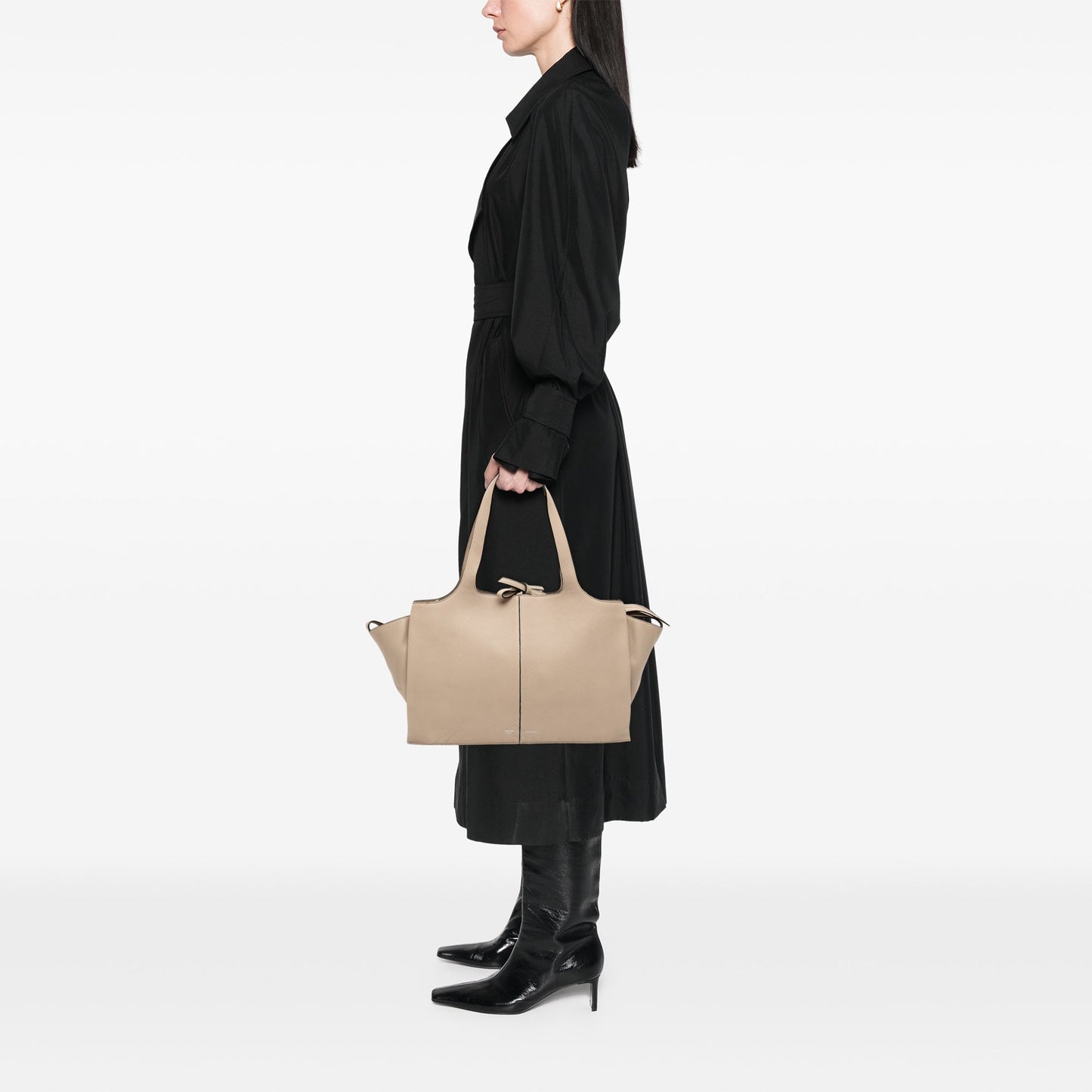 Celine Medium Grained Calfskin Trifold Tote