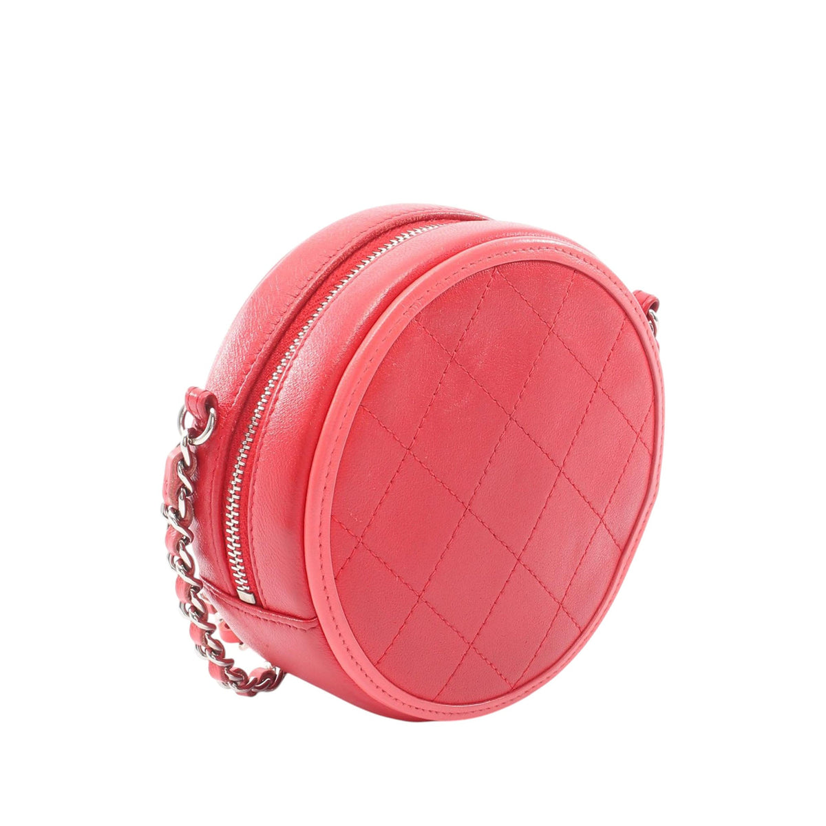 Chanel Lambskin Color Pop CC Round Crossbody