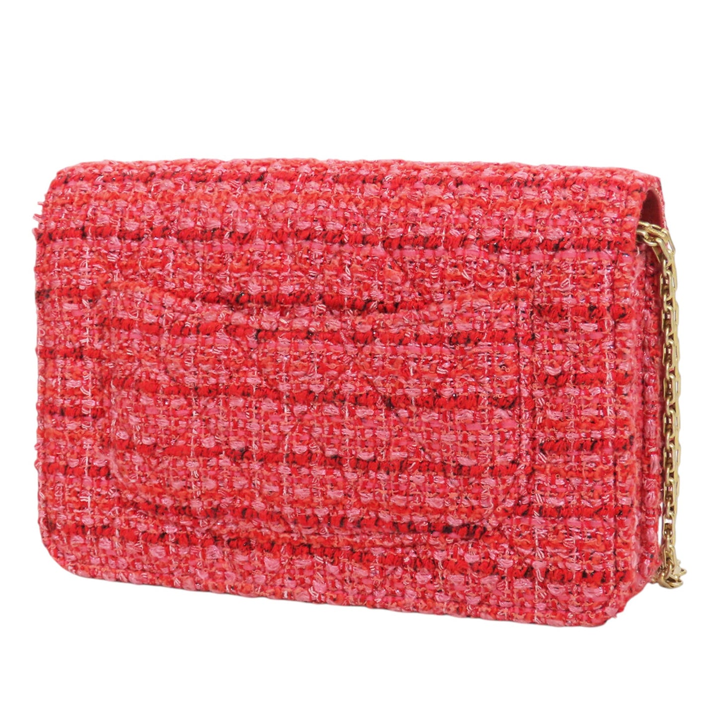 Chanel Quilted Tweed Reissue 2.55 Wallet On Chain
