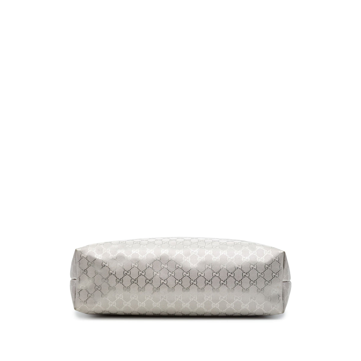 Gucci Large GG Imprime Tote — Silver