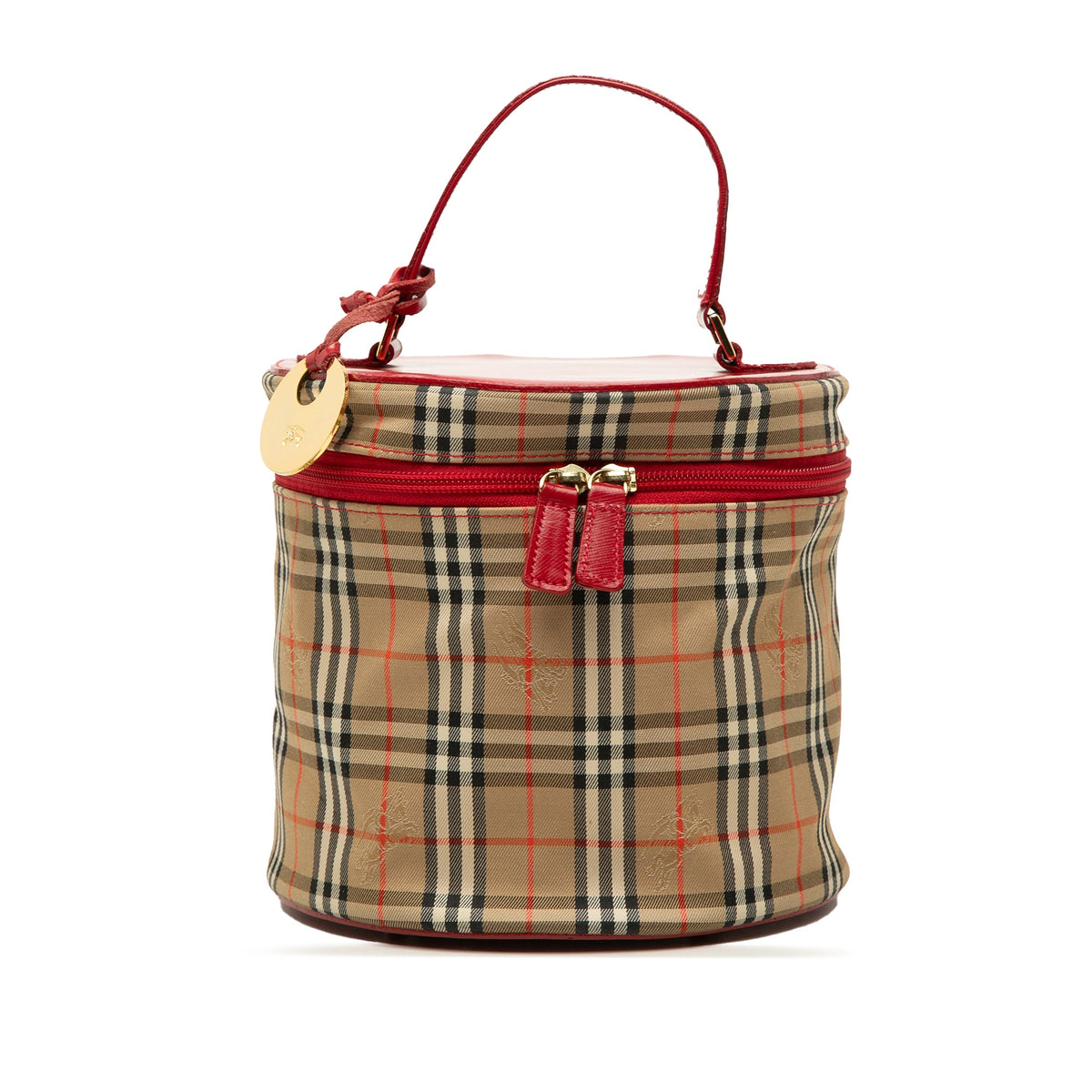 Burberry Haymarket Check Canvas Vanity Bag