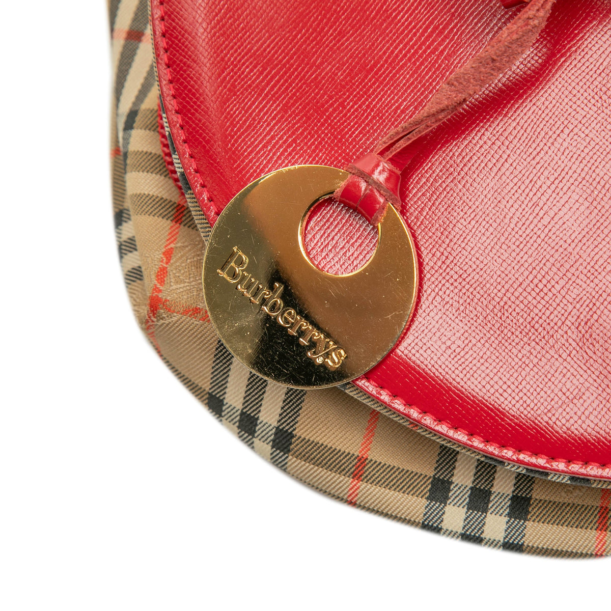 Burberry Haymarket Check Canvas Vanity Bag