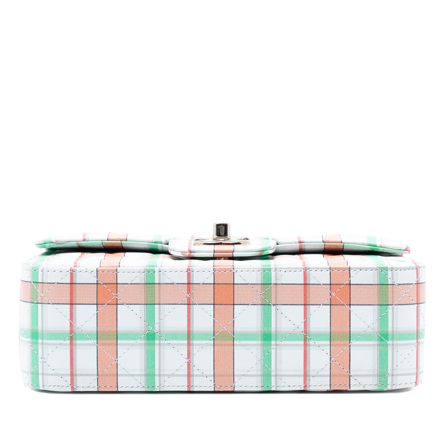 Chanel Mini Rectangular Classic Plaid Printed Calfskin Single Flap