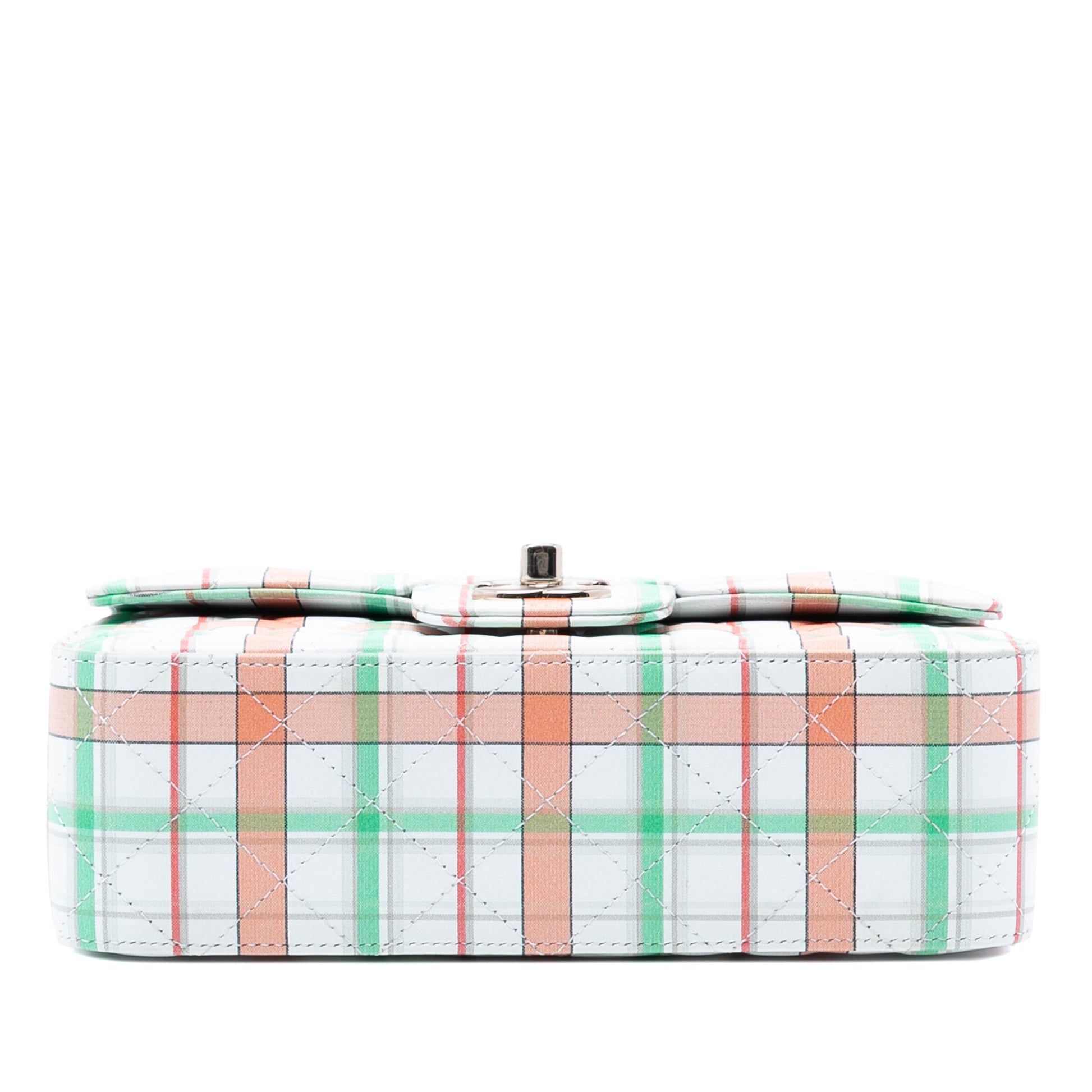 Chanel Mini Rectangular Classic Plaid Printed Calfskin Single Flap