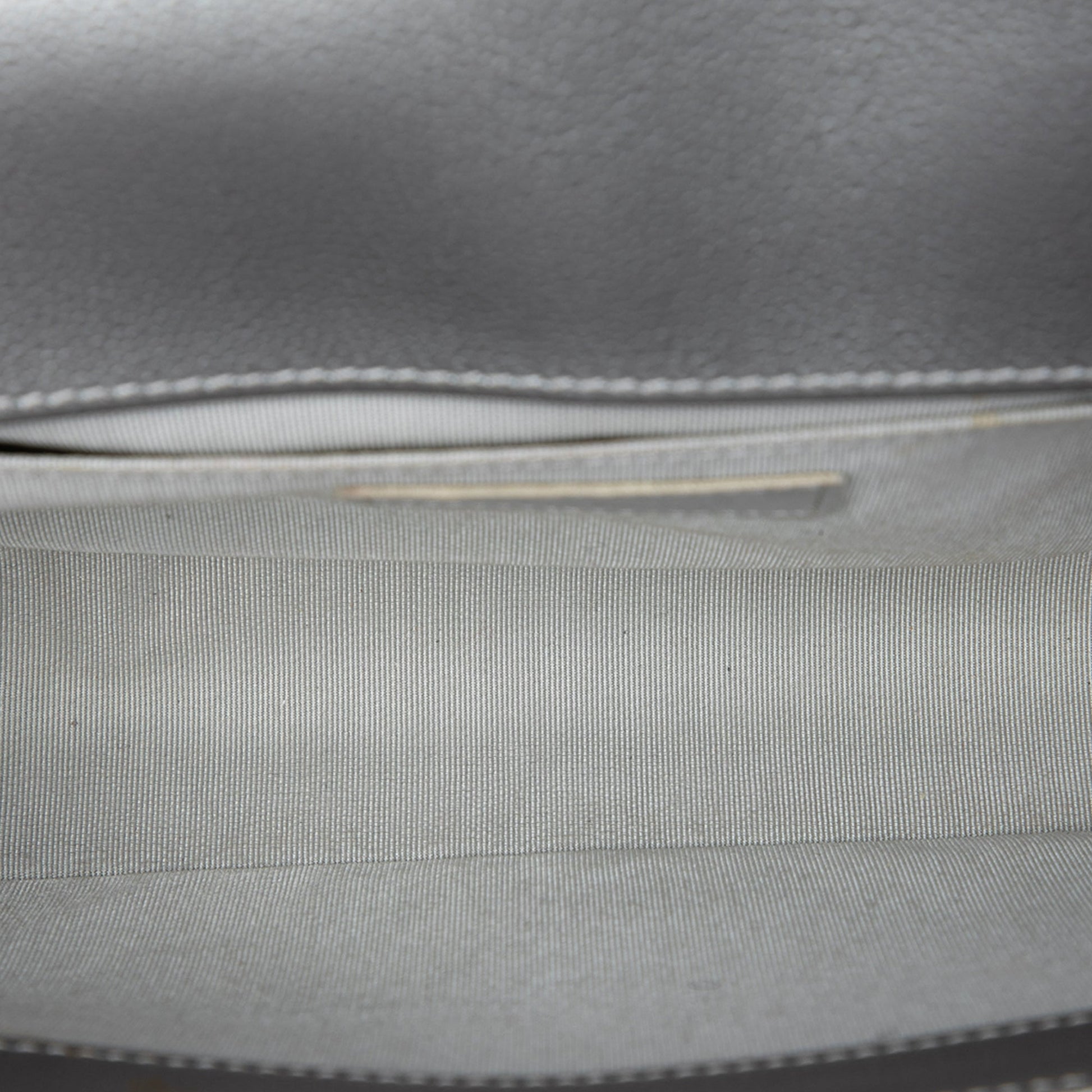 Chanel Old Medium Quilted Metallic Caviar Boy Flap