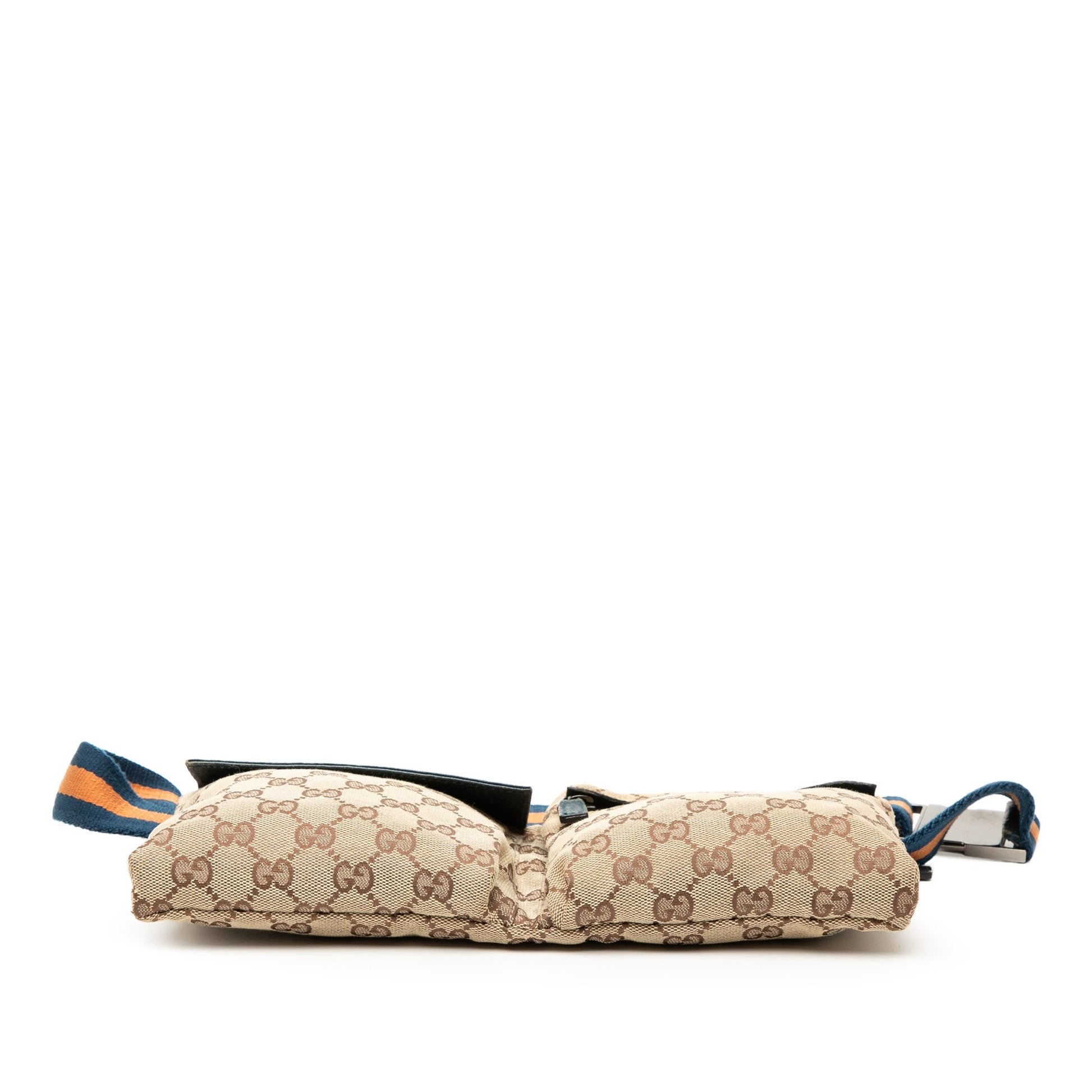 Gucci GG Canvas Web Double Pocket Belt Bag
