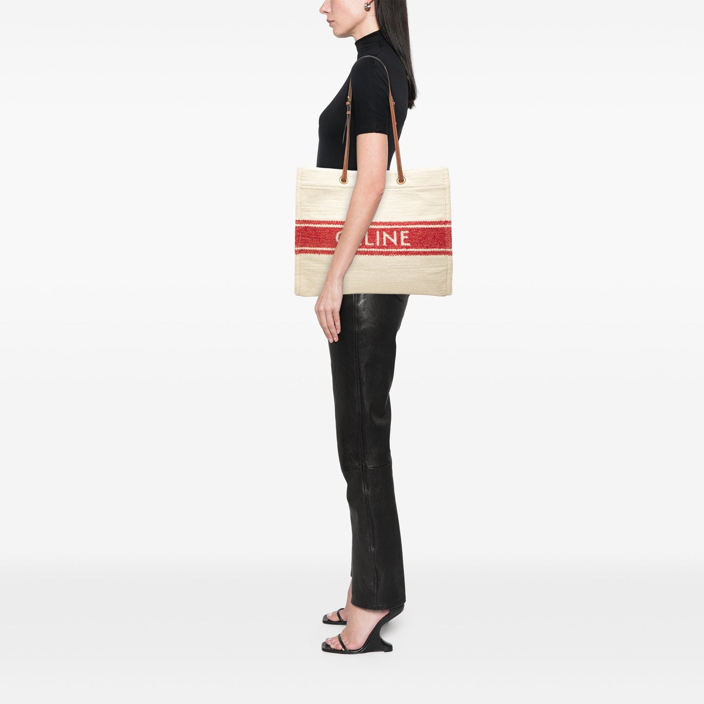 Celine Canvas Plein Soleil Square Cabas Tote
