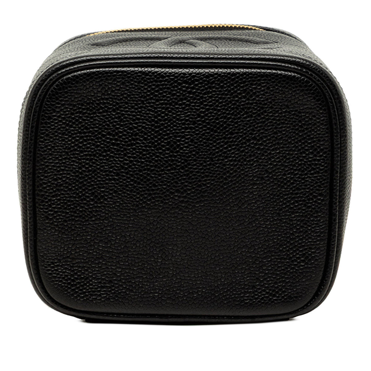 Chanel CC Caviar Vanity Case — Black