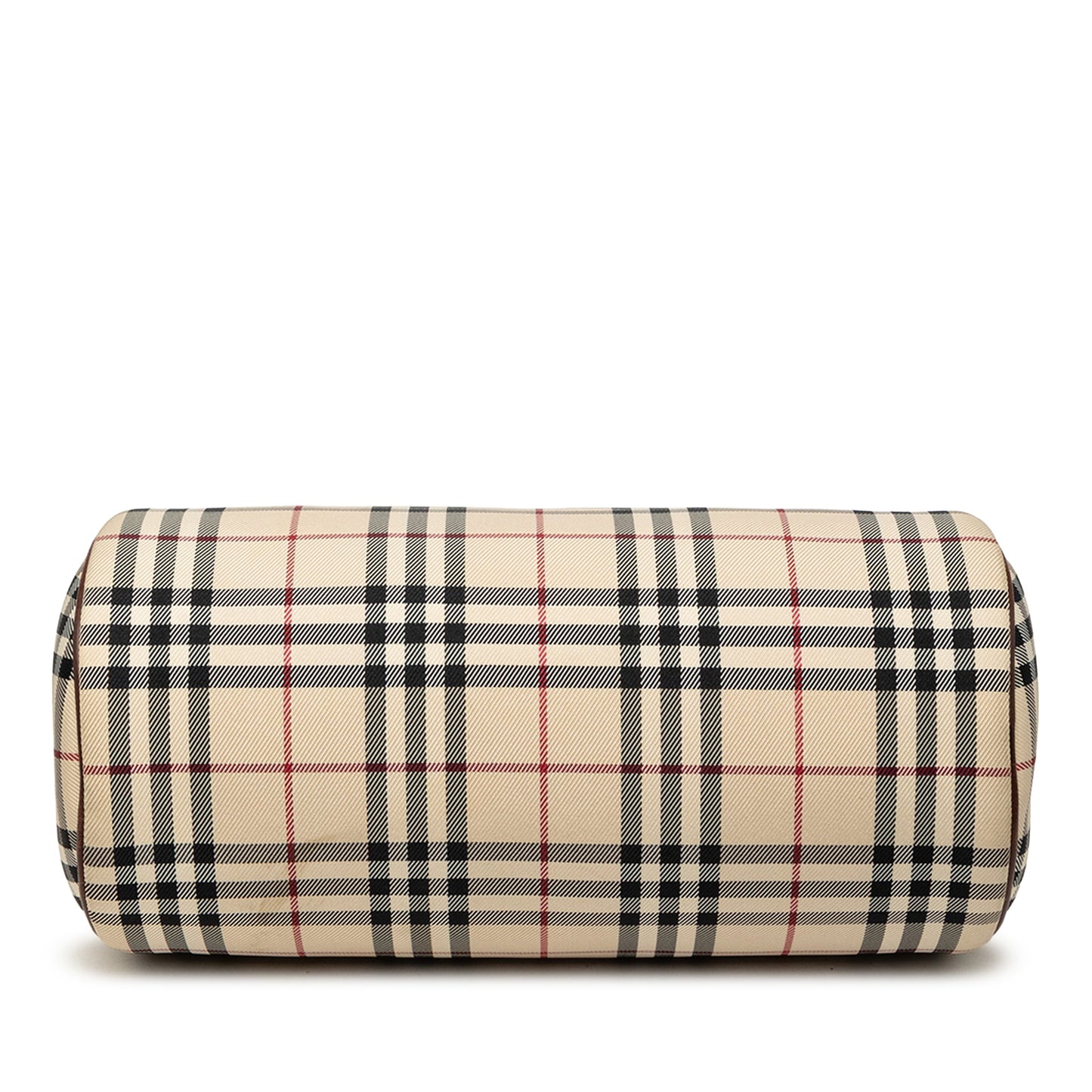 Burberry House Check Canvas Barrel Handbag